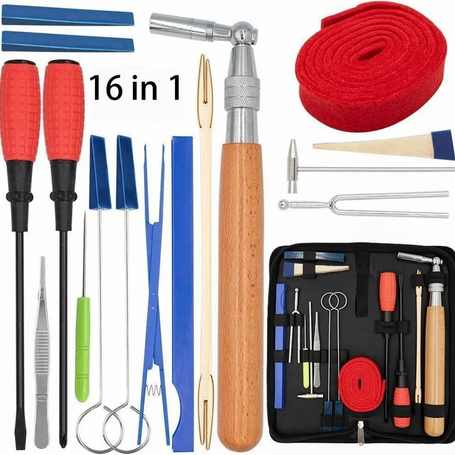 per accordatura per pianoforte, accordatore per pianoforte Kit di | Kit di strumenti per accordatura