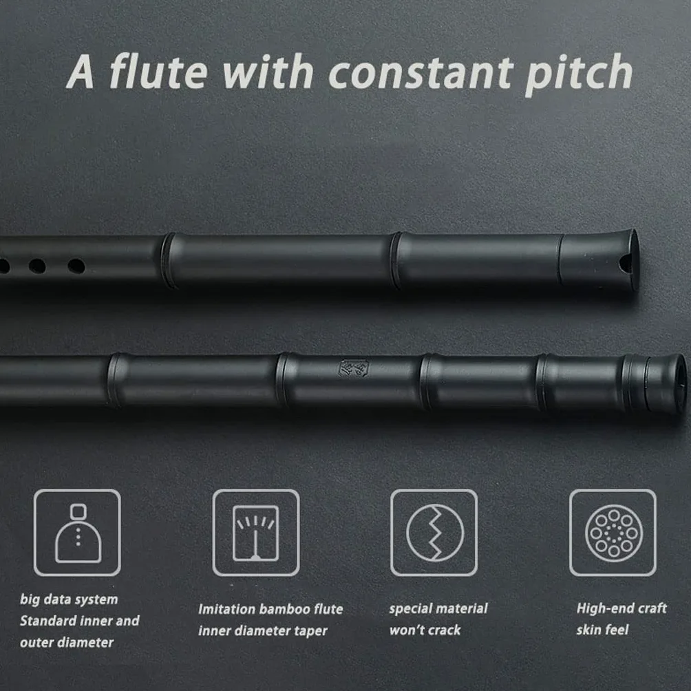 TsoLay Flauto principiante Flauto Cinese Chiave G Verticale ABS Flauto 9 Annodato Xiao No Crack Strumenti Musicali Tradizionale a fiato Xiao Flauto Flauto principiante Strumento Musicale