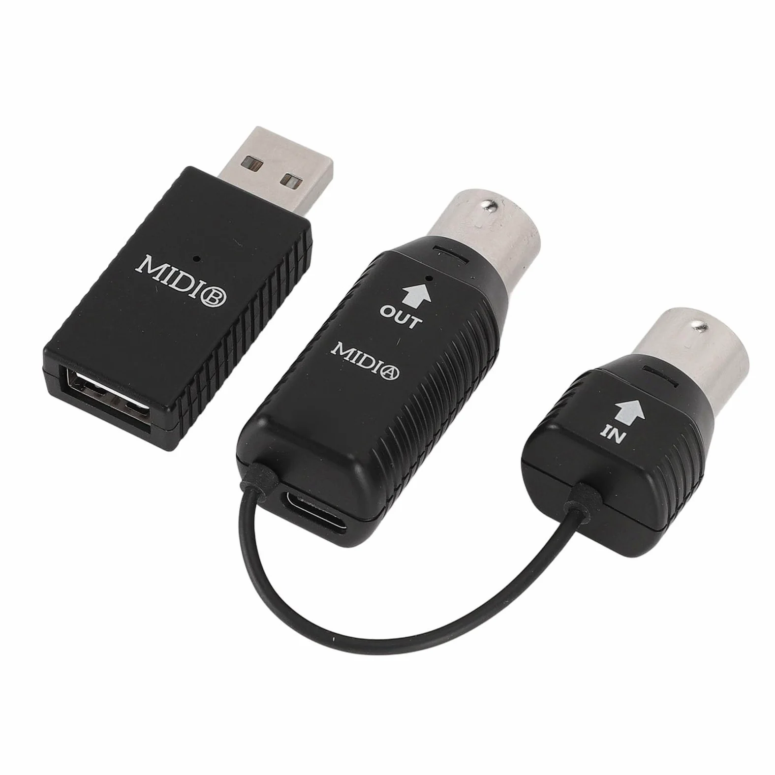 Zunate Adattatore MIDI Wireless, Convertitore MIDI a USB Professionale a Bassa Latenza 3ms Sintetizzatore di Strumenti a Tastiera per Sintetizzatore a Tastiera di Pianoforte Digitale