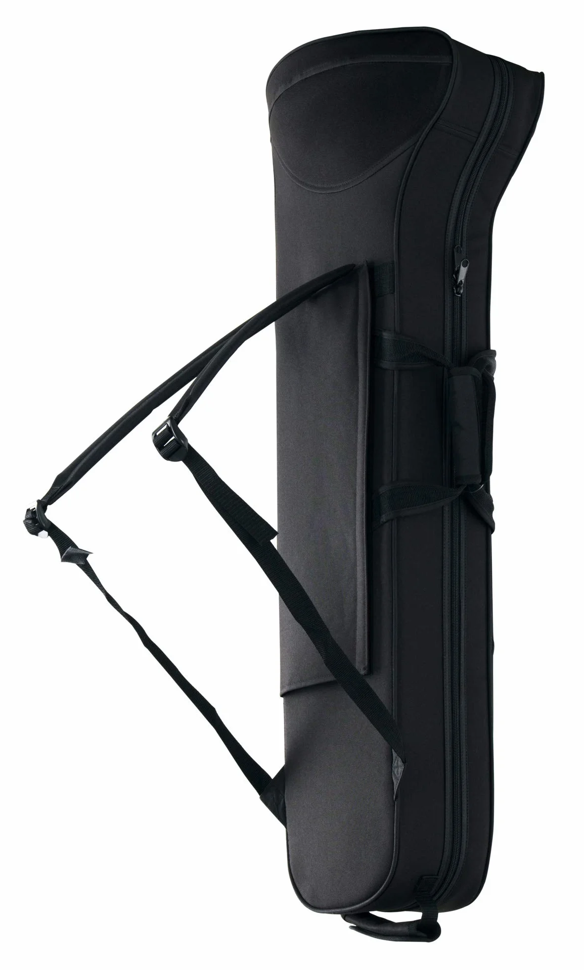 Classic Cantabile Borsa per trombone imbottita - Zaino - Pratica impermeabile e resistente anti strappo imbottito custodia morbida leggera per tutti comuni tromboni - Tasca esterna per accessori Nero