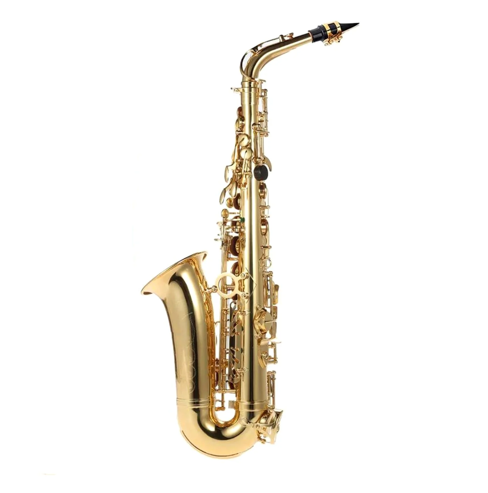 BABYCE Principianti Sassofono BE Sassofono Contralto Ottone Laccato Oro E Sax Piatto con Accessori Custodia