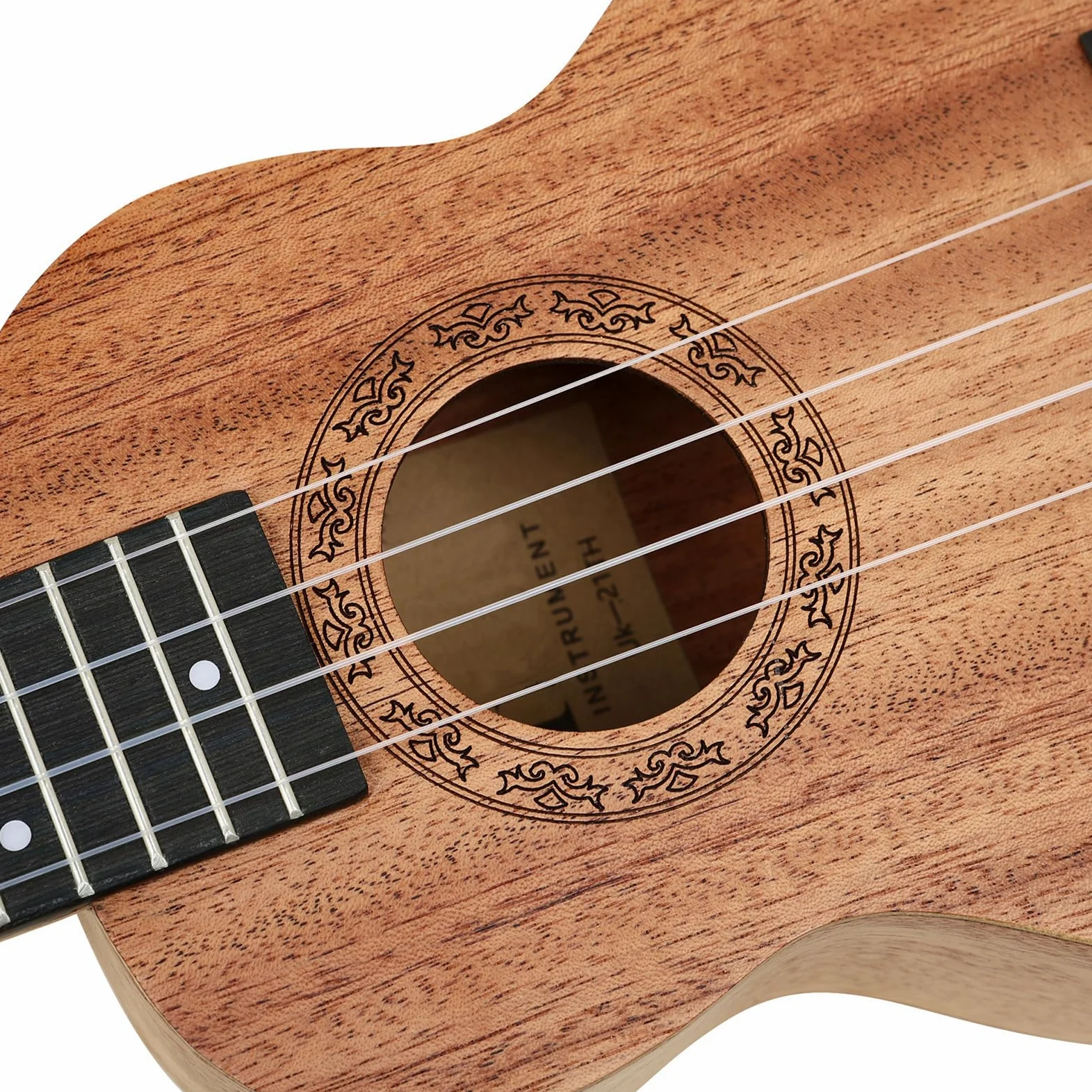 Eacam Kit per Principianti Ukulele in Mogano da 21 Pollici, Struttura in Legno Massello, Borsa Portatile, Accordatore, Tracolla, Capotasti, Plettri, Corde di Ricambio, Ideale per