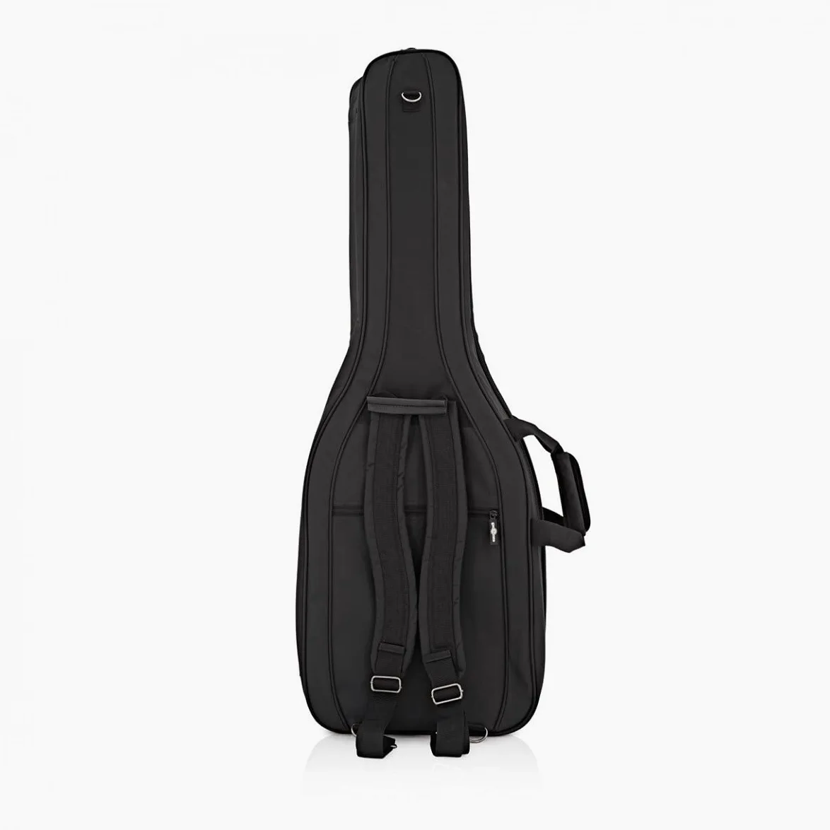 gear4music Custodia Doppia per Chitarra Elettrica, Imbottitura 15mm | Divisore interno imbottito protegge due chitarre, tasche esterne per accessori, maniglia e cinghie incluse