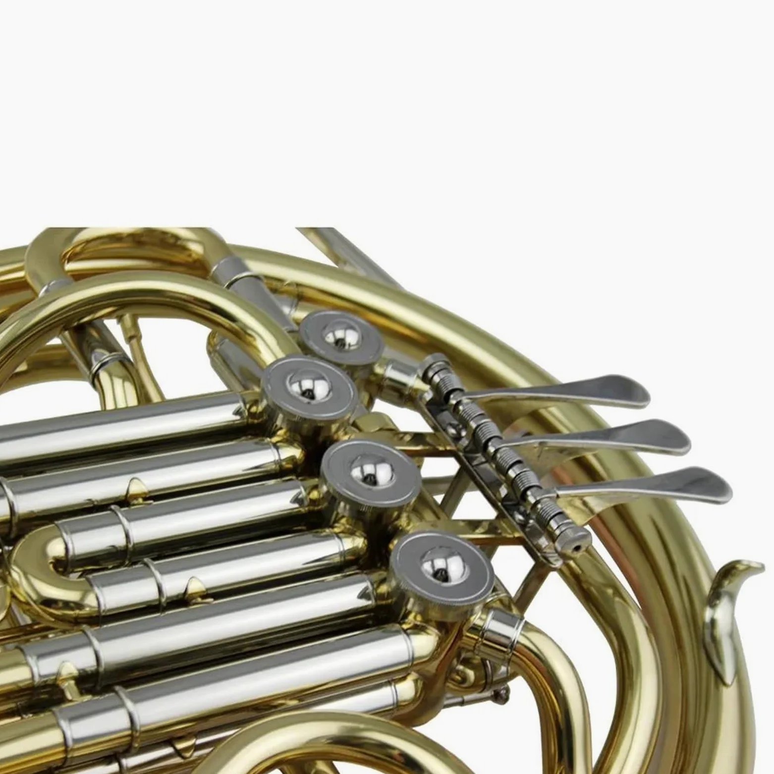 Corno Francese Strumento Musicale Professionale A Doppio Corno Francese A 4 Tasti Laccato Oro