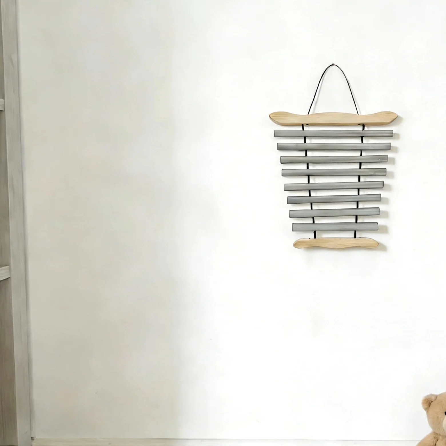Carillon in argento a 9 note, suoneria a vento in metallo con martello, strumento Orff per la cura del suono, musica yoga, istruzione precoce, percussioni portatili per classe, studio e casa