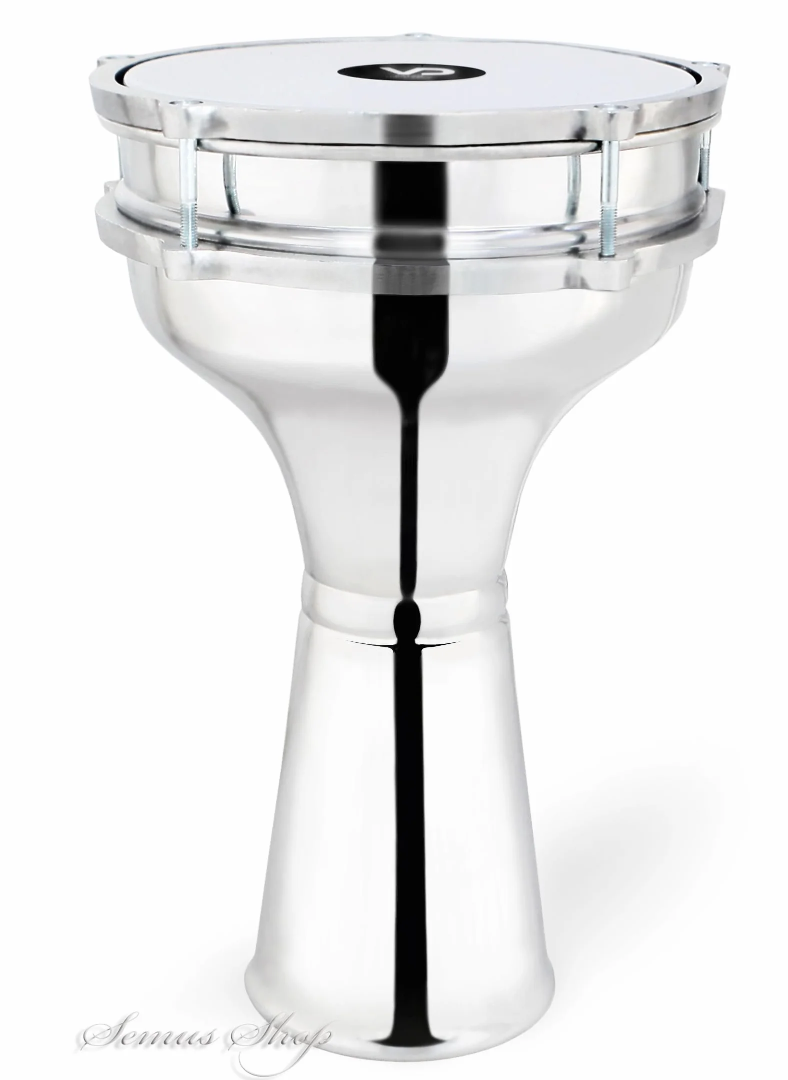 Darbuka in alluminio orientale 6 1/2" x 12 3/4" percussione, Darbuka turca