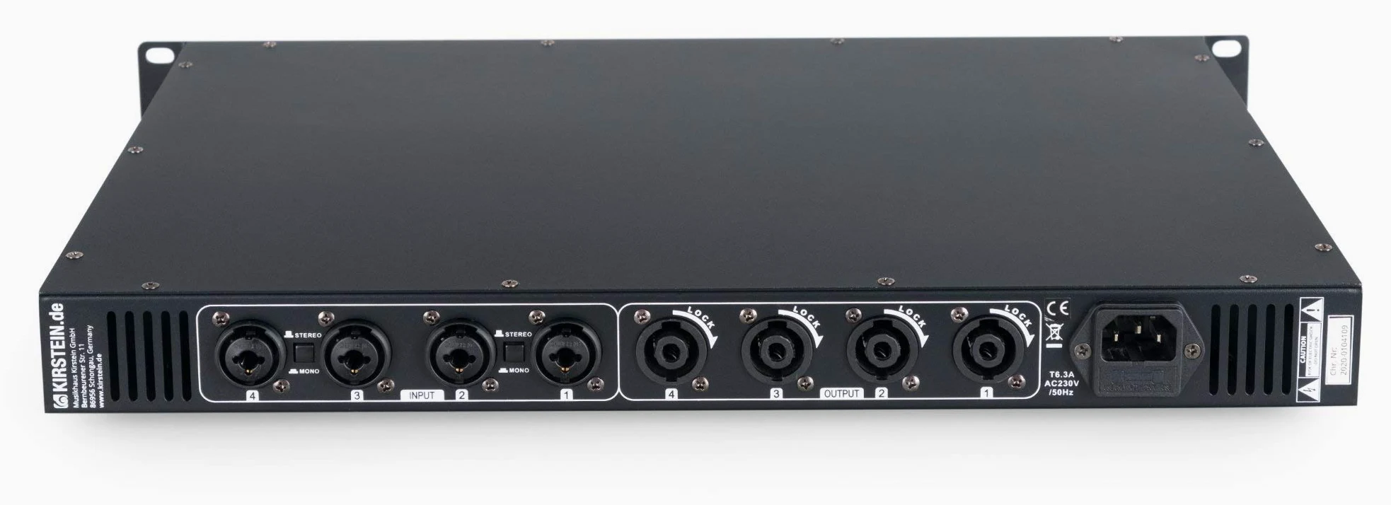 Pronomic P-154E MKII Finale - Finale 4 Canali - Potenza RMS/4 Ohm: 4x 150 Watt - Particolarmente adatto per uso monitor o studio/HiFi - 1HE - Nero