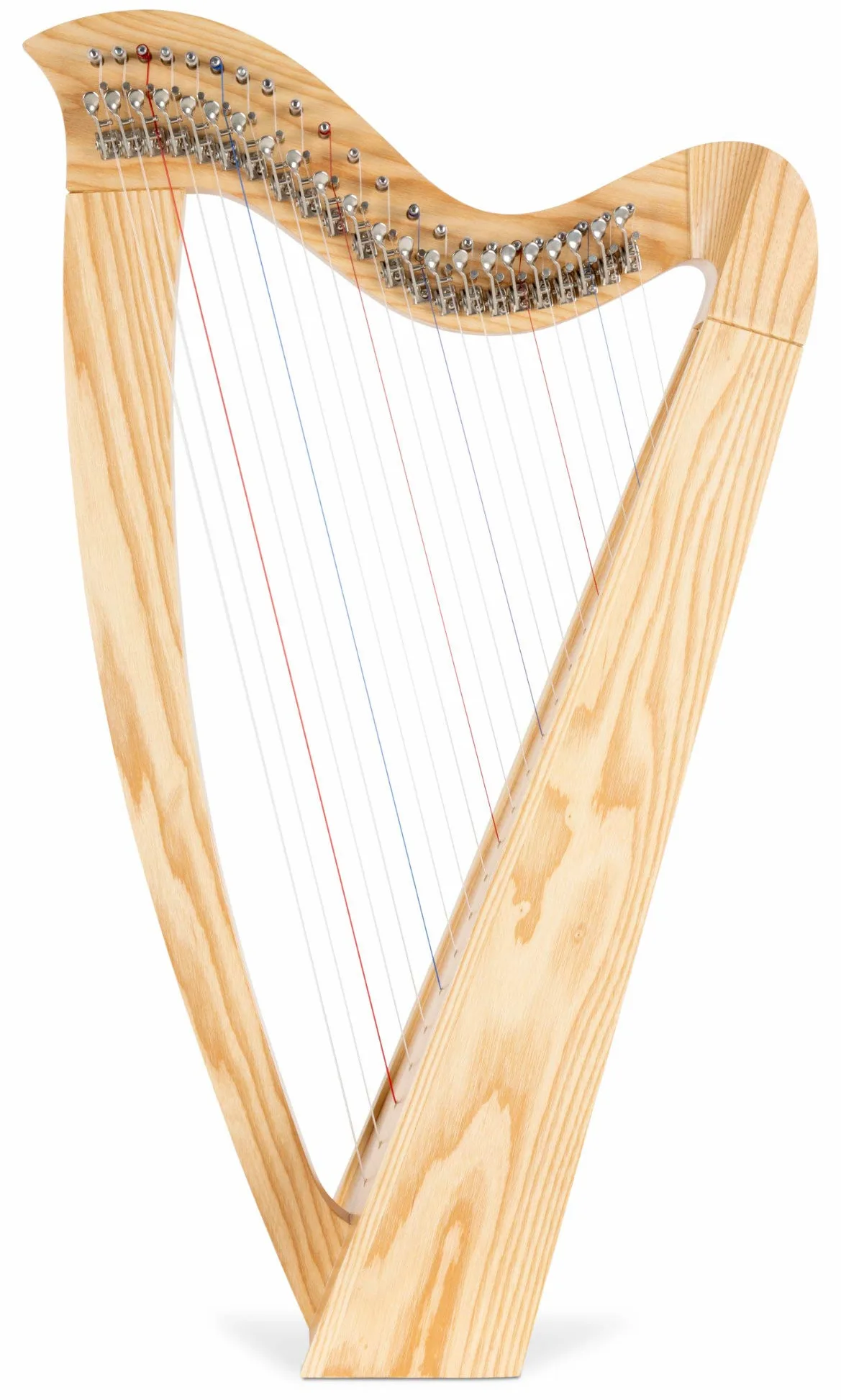 Classic Cantabile H-22 Arpa Celtica 22 corde in Mi bemolle maggiore, meccanica a semitoni, legno di frassino, inclusa borsa e 2 chiavi, altezza 83,5 cm.
