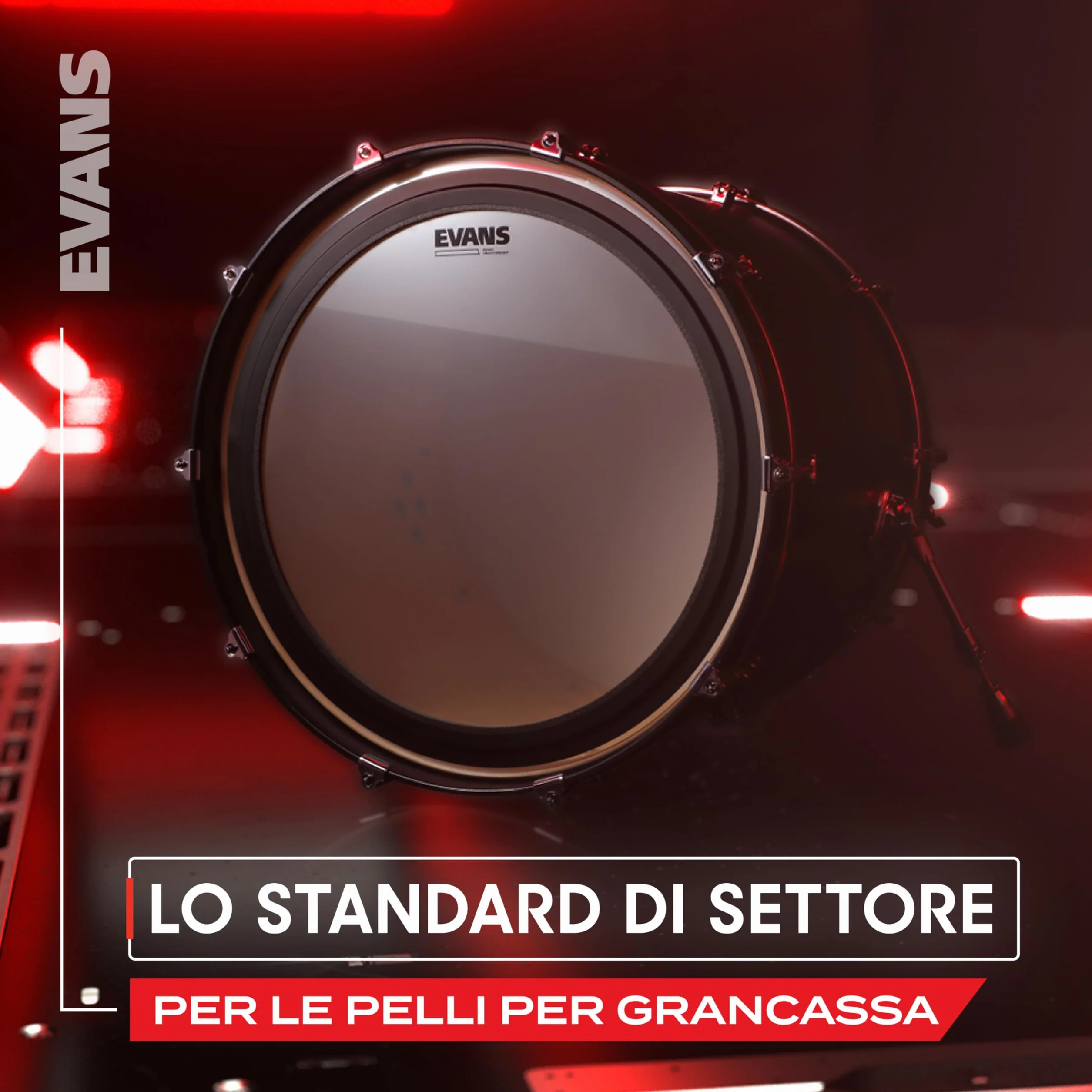Evans EMAD2 Clear, 22", BD22EMAD2, Bass Drum Batter - Pelle del tamburo basso
