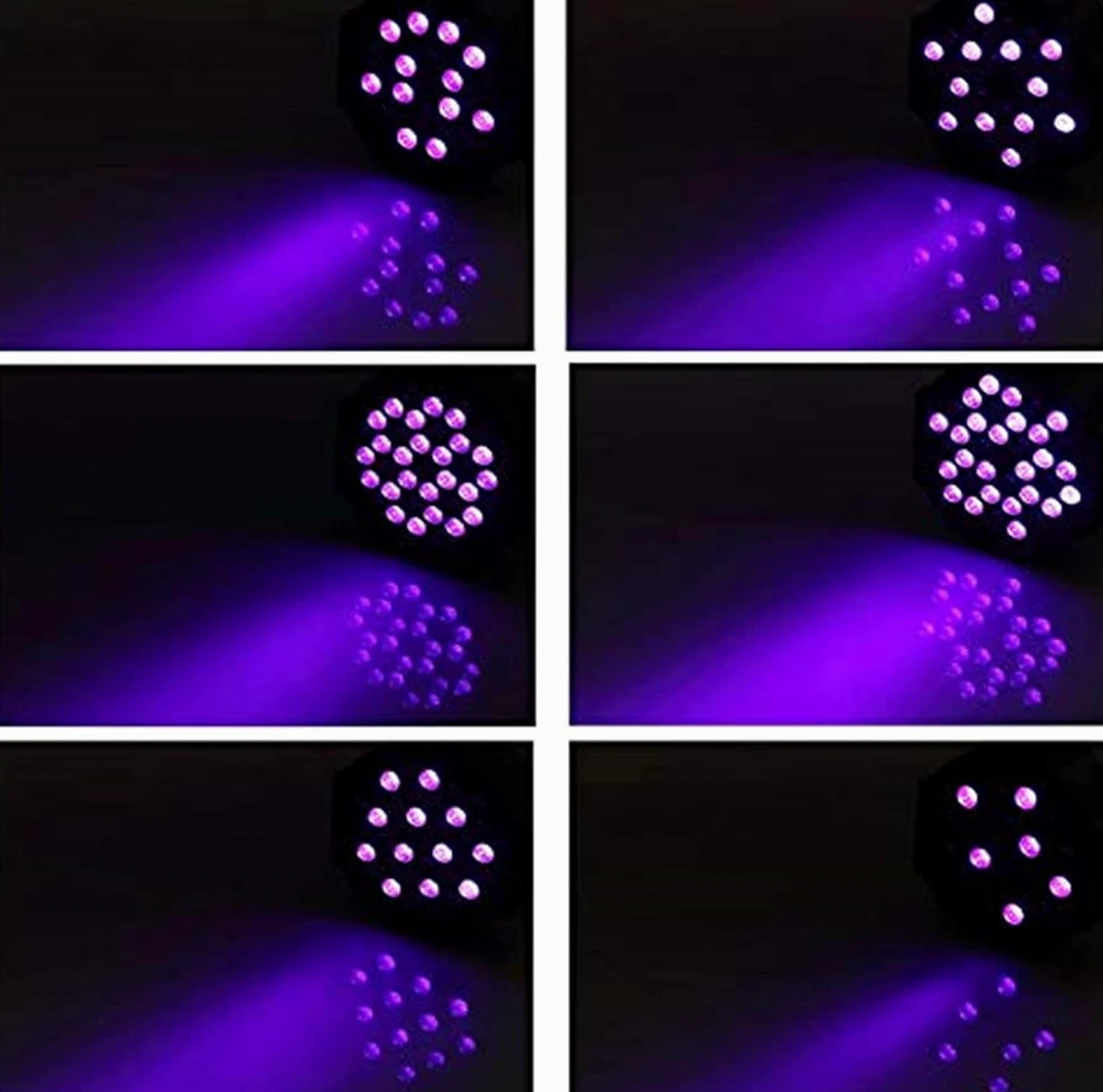 Luce Nera UV, 36 LED UV Par Luci del Palcoscenico DMX con Telecomando Faro UV Par LED per Feste,Bar, Palcoscenici, Natale, Halloween, Matrimoni (1 Pezzo)