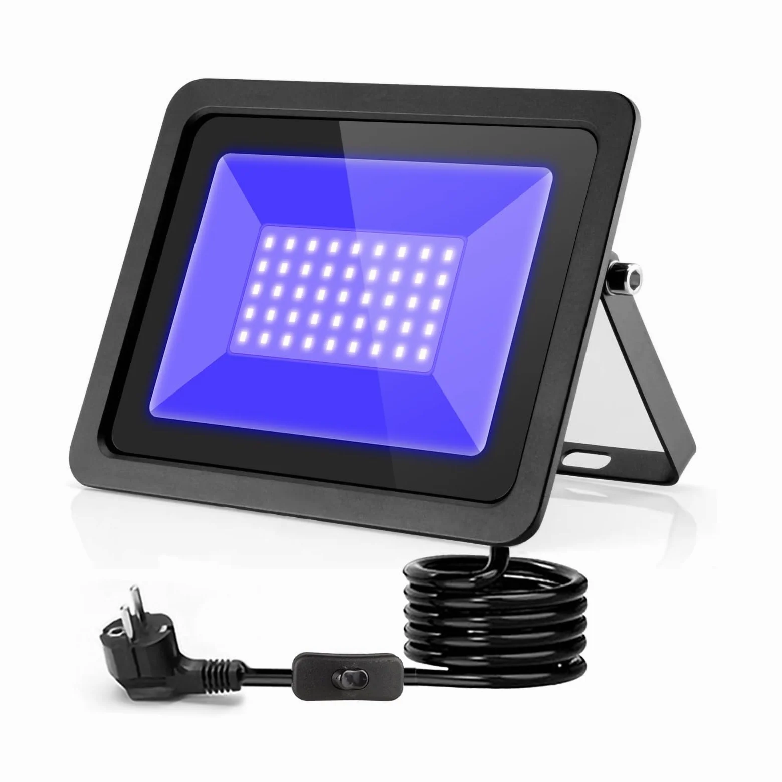 LED Luce Nera 50W, 365NM Faro UV LED IP66 Impermeabile Faretto UV, Lampada per Festa Glow, Poster Fluorescente, Halloween, Acquario, Bar, Discoteca