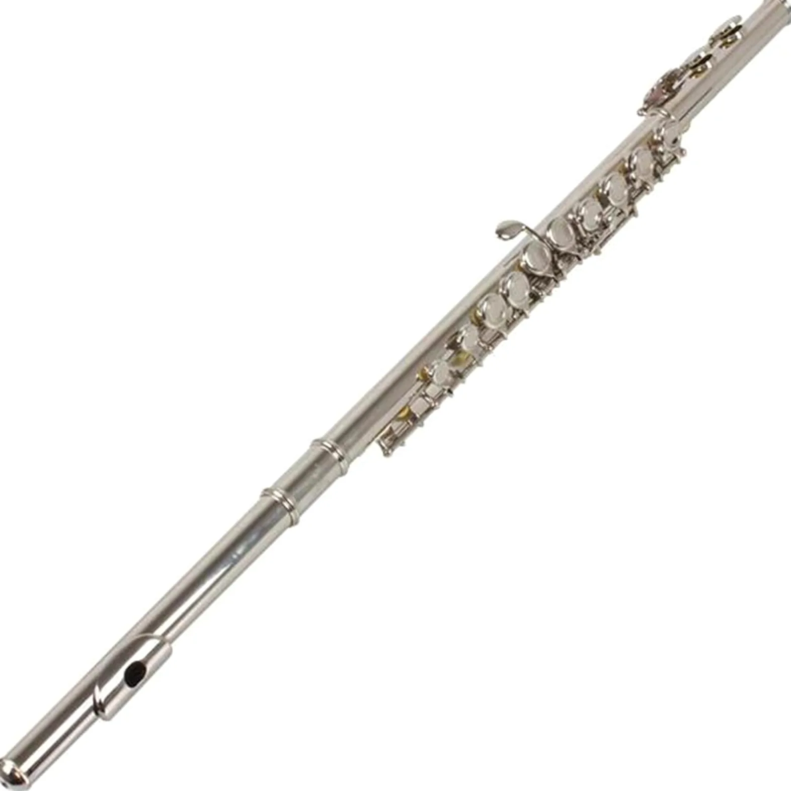 Strumenti Per Flauto Traverso Tono C A 16 Fori Chiusi Placcati In Argento Con Custodia Flauto Traverso per Principiante