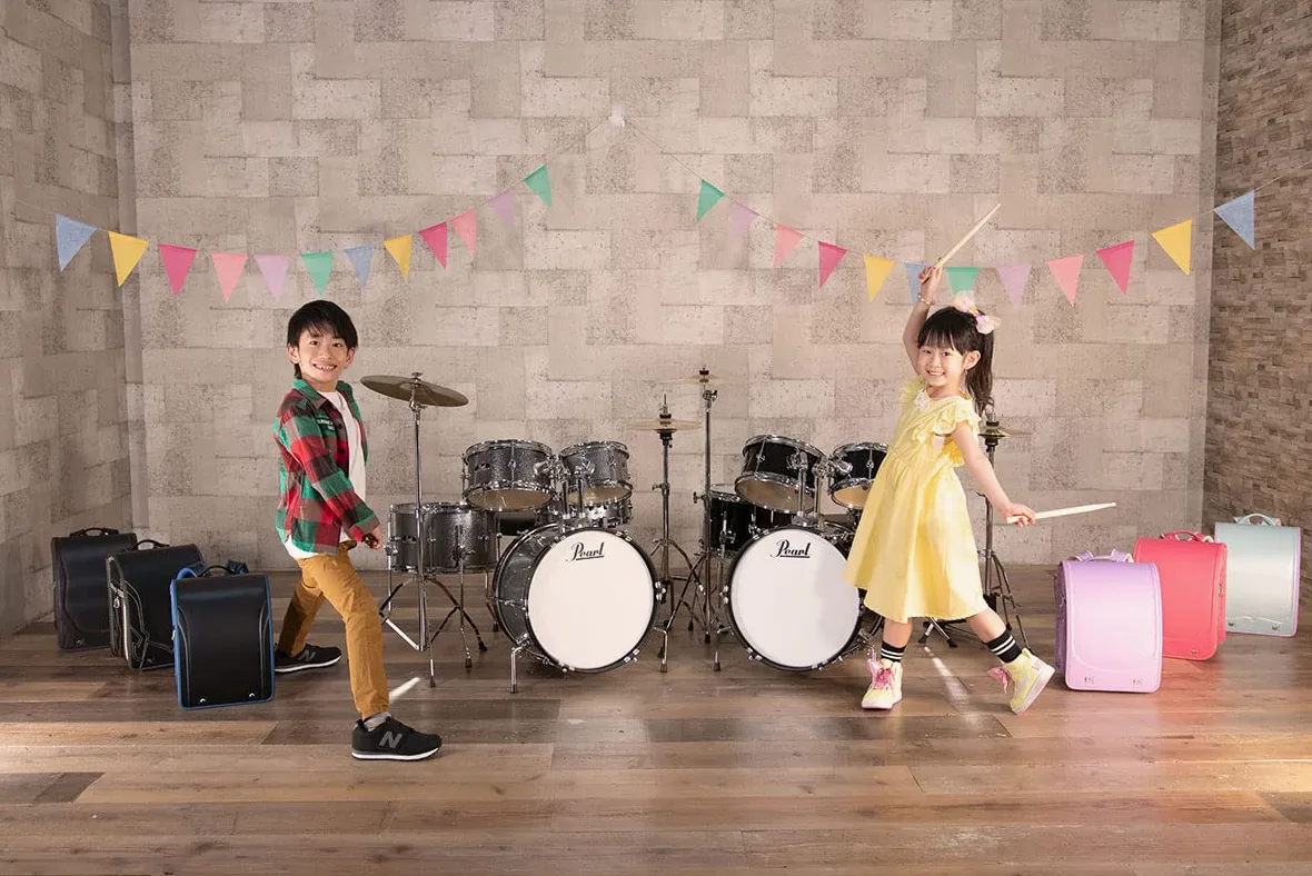 Pearl - RSJ465C/C31 Vera batteria acustica per principianti per bambini - Jet Black