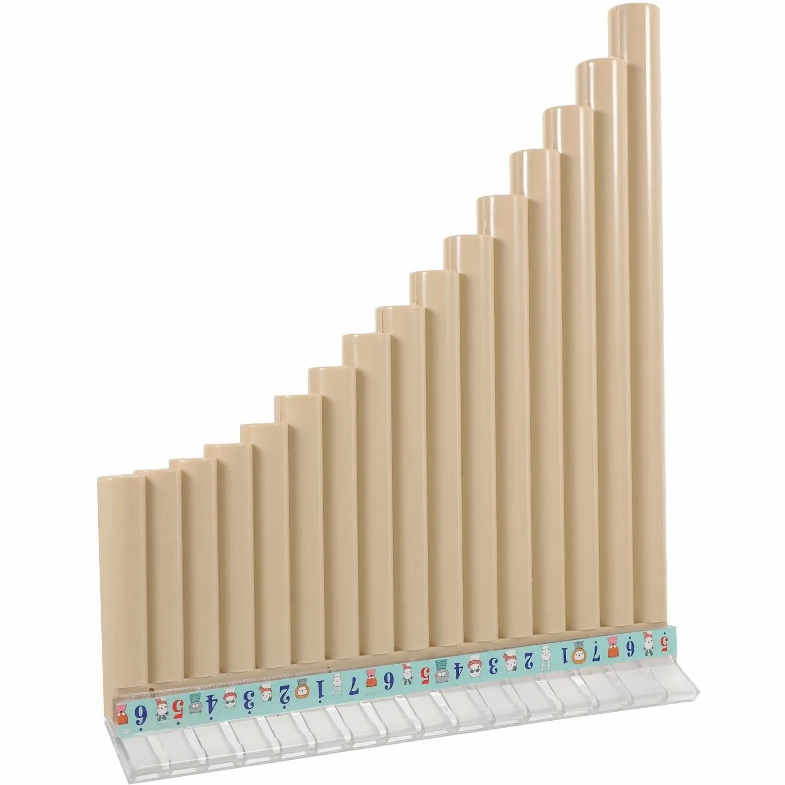 Flauto Di Pan 16 Tubi Strumento Musicale Resina Abs Principiante Flauto Di Pan Portatile