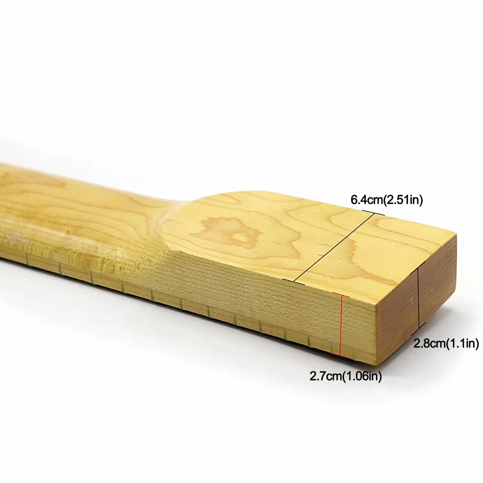 BAMFY Manico Chitarra Mano Sinistra 24 Tasti Acero Canadese Manico Per Chitarra Elettrica Strumento Accessori Manico Chitarra Baritono Sostituzione Manico Di Ricambio