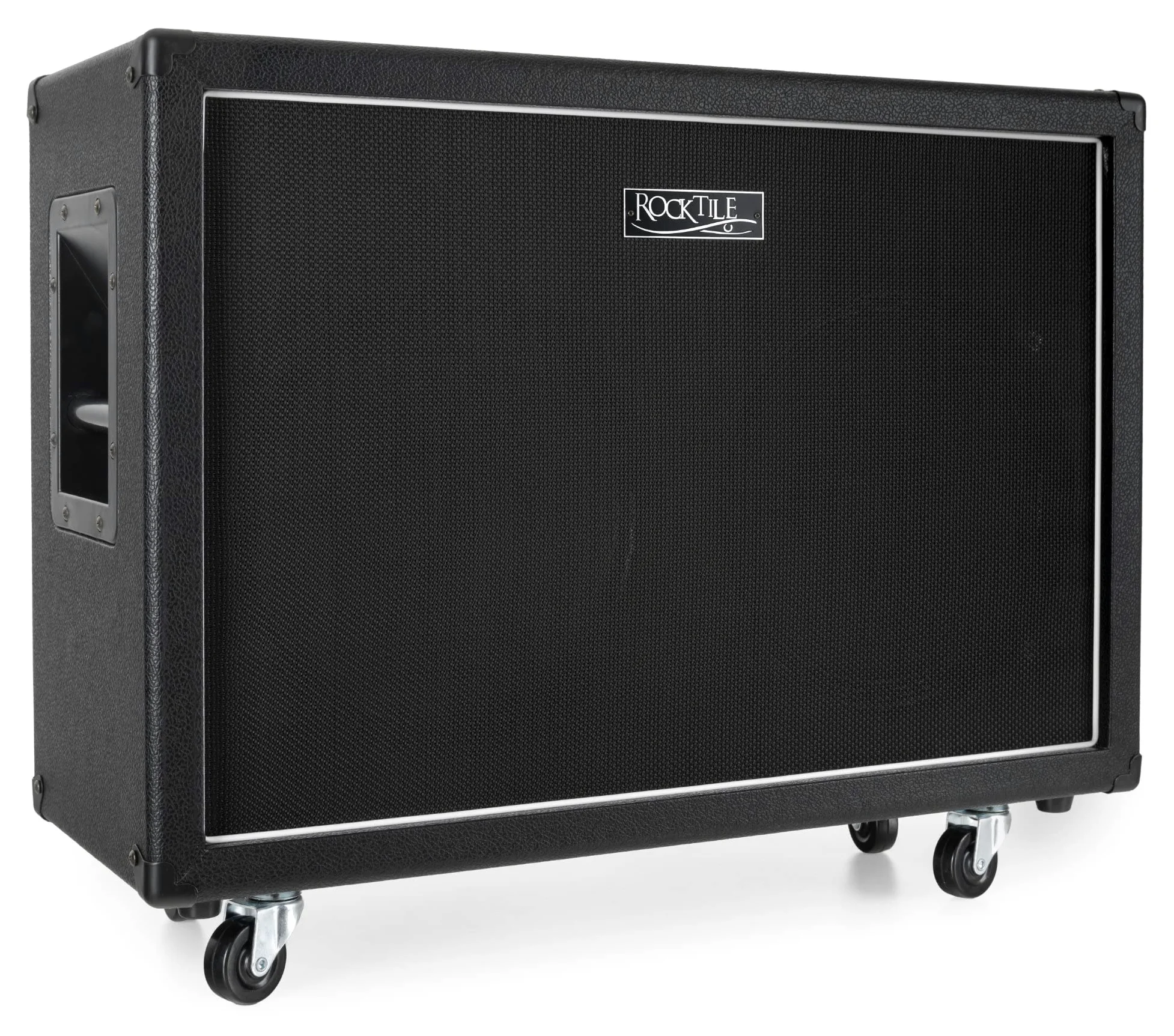 Rocktile GB212 Cassa per Chitarra - Cabinet per testate chitarra elettrica - 2x 12" speaker - Impedenza: 4, 8 o 16 Ohm - Potenza: 75 Watt Mono / 150 Watt Stereo - Ruote staccabili - Nero