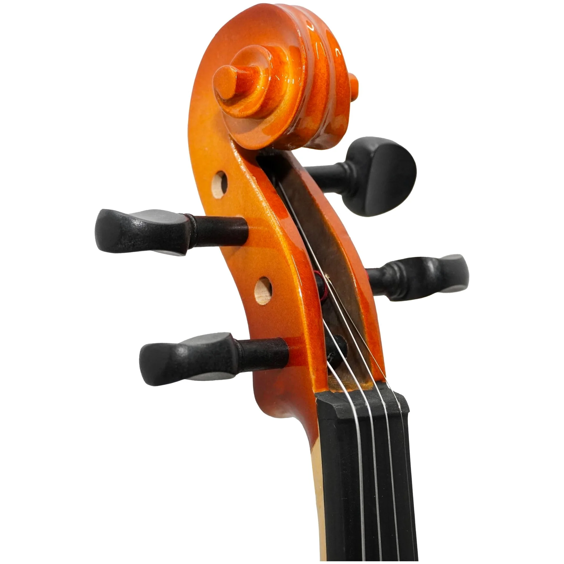 Set Completo Violino 3/4 con Archetto, Custodia, Spalliera, Corde di Ricambio e Accordatore - Ideale per lo Studio e Uso Scolastico