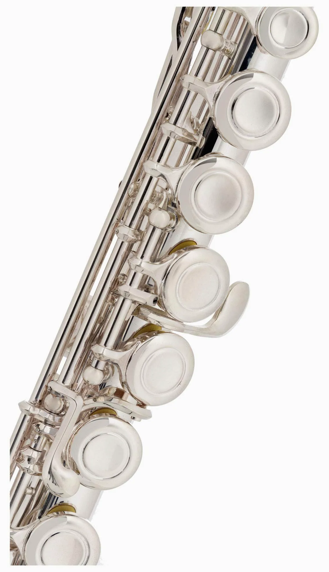 Flauto Traverso Lechgold FL-19/2U, Flauto traverso in 3 pezzi, Testa dritta | Testa curva a forma di U, Completamente argentato, Intero flauto in nickel silver, Piede in C, Chiavi chiuse, Meccanica E