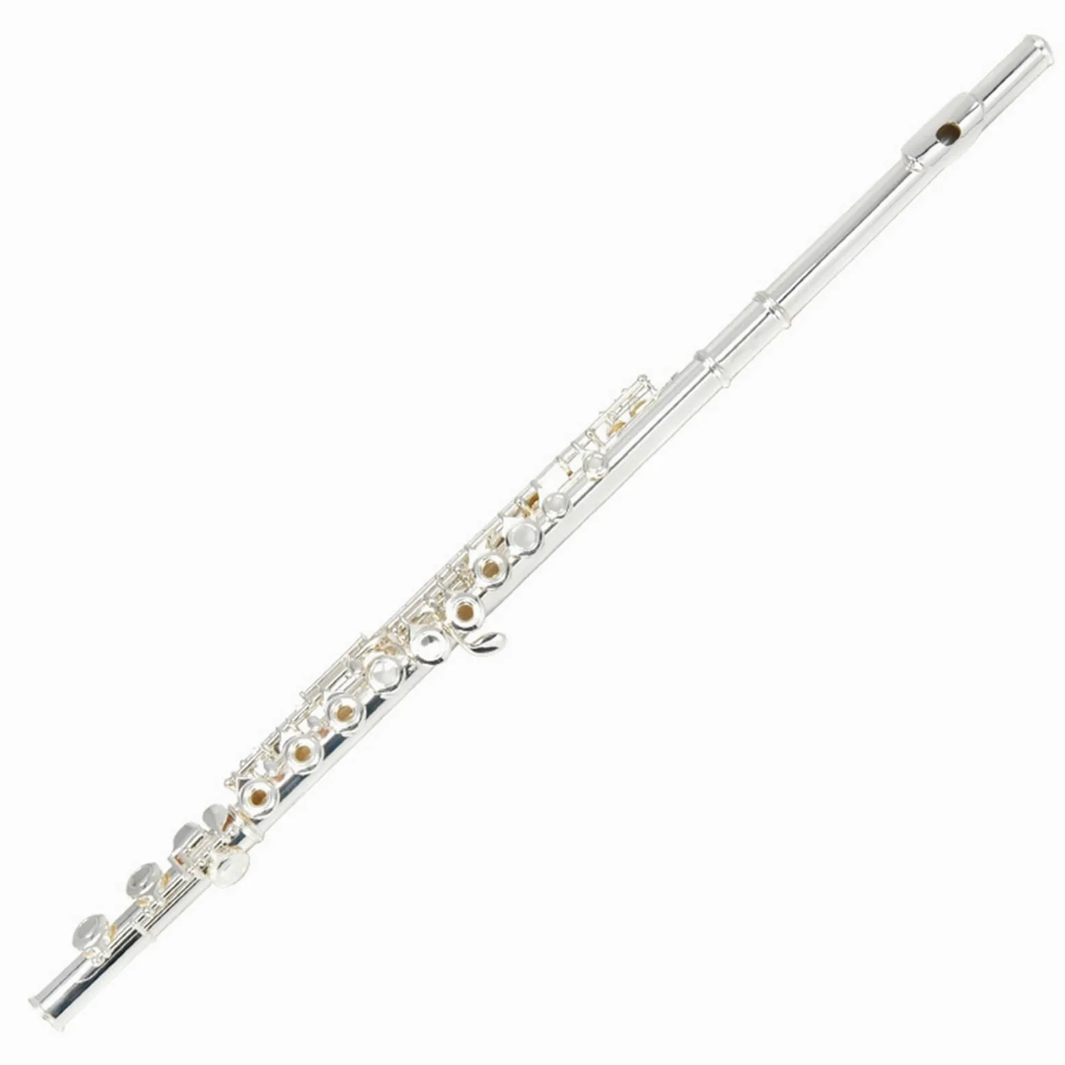 flauto traverso Flauto Aperto Placcato Argento A 16 Fori (con Chiave E) Flauto Per Principianti In Chiave C