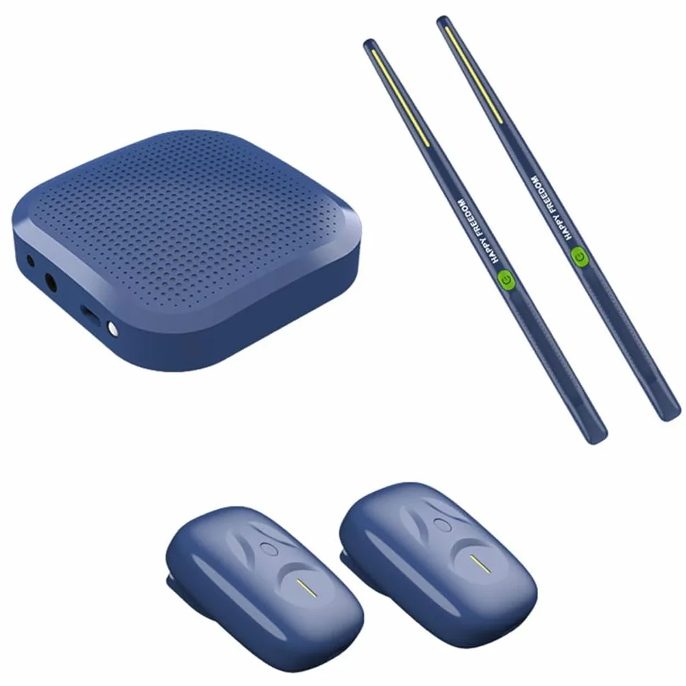 Set di batteria elettronica virtuale, set di bacchette ad aria, bacchette elettriche, batteria ad aria con bacchette, pedali, Bluetooth e 8 suoni, macchina elettrica da tavolo per batteria
