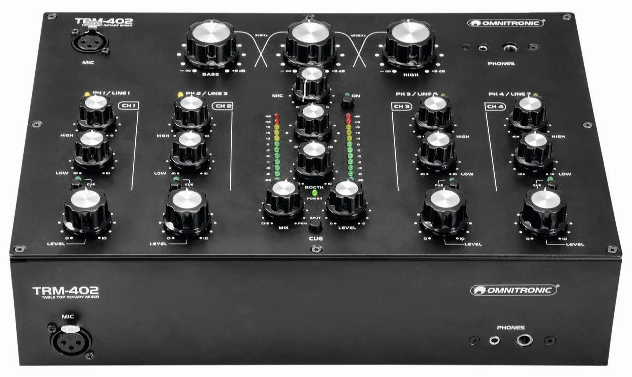 Omnitronic TRM-402 4-Channel Rotary Mixer