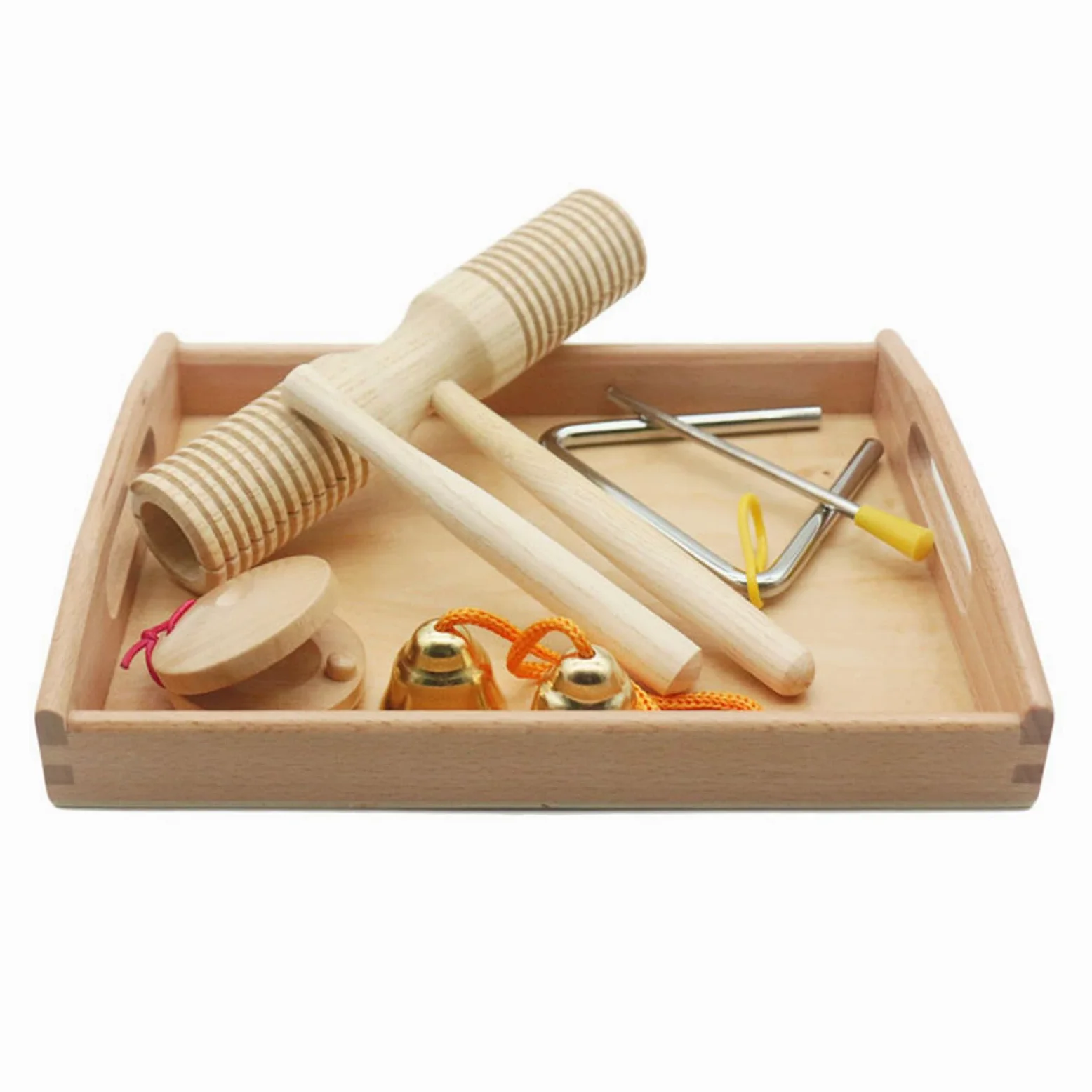 Set strumenti musicali in legno da 10 per bambini in età prescolare, giocattolo musicale per la prima educazione, giocattolo a percussione, per ragazzo e ragazza, set per la prima educazione