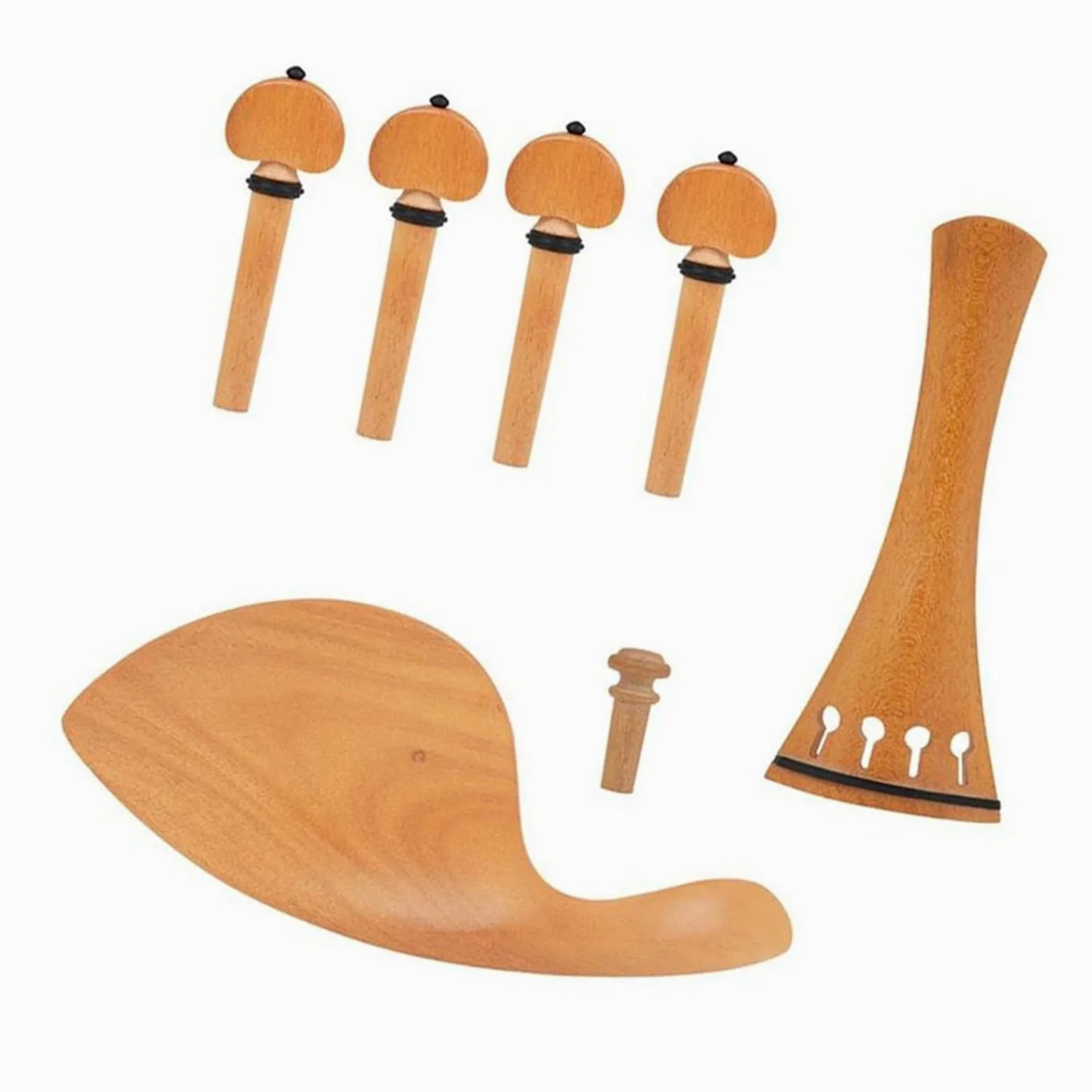 Accessori per violino Corda In Ematossilina Asta Per Corde Poggia Mento Coda Chiodo Accessori Per Violino