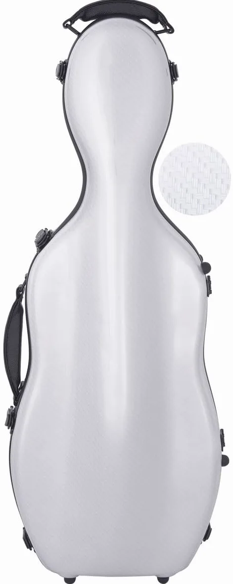 Custodia per Viola Fiberglass 38-43 Ultra Light special argento M-case + borsa musicale