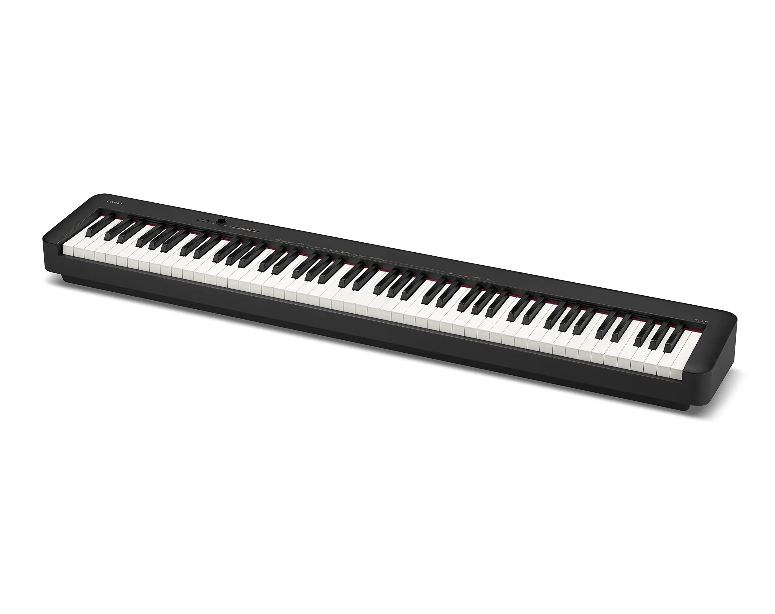 Casio CDP-S110BKC5 Fully Weighted Hammer Action Digital Piano, Nero & TIGER KYS14-BK Supporto per tastiere con doppio telaio a X - colore nero