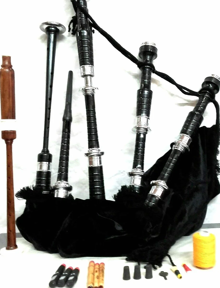 Cornamuse Starter Kit con Tutor Practice Chanter Libro per principianti
