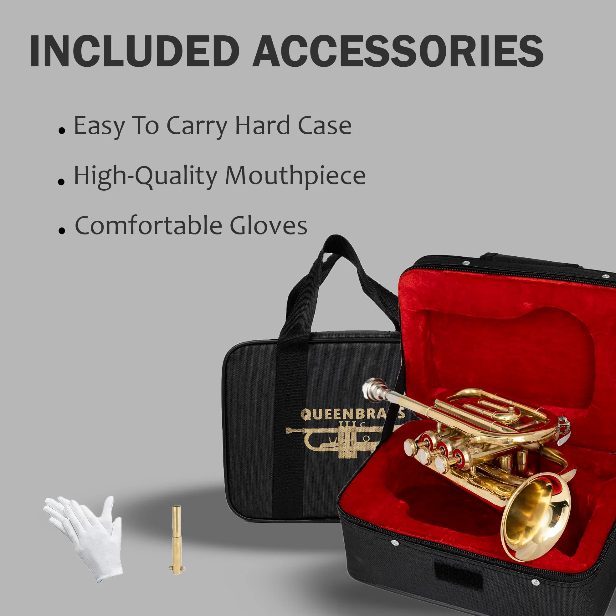 TROMBA TASCA IN Sib OTTONE LUCIDO CON BORSA 7C BOCCA