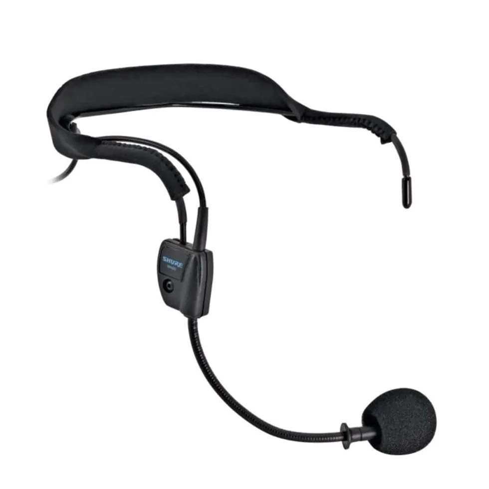 Shure WH20 Microfono auricolare dinamico (cablato) - robusto, leggero, sicuro, adatto per utenti a attivi microfoni, istruttori/musicisti, connettore XLR (WH20XLR)