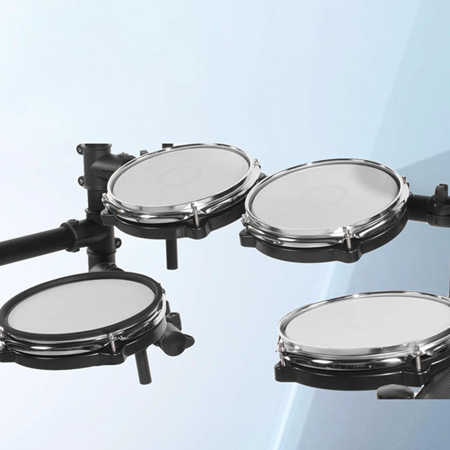 Kit di batteria elettronica Cinque tamburi e quattro piatti Kit di batteria elettronica per uso domestico per adulti Batteria elettrica portatile Mesh Jazz Drum Set di batteria elettronica profes