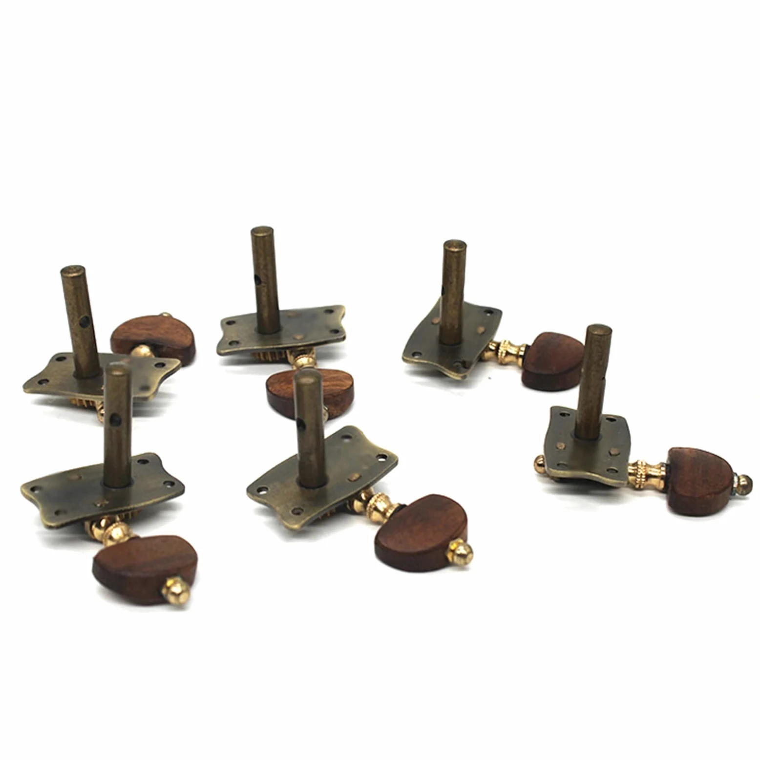 Corde Per Chitarra Classica Da 6 Pezzi, Pioli Per Accordatura, Testa Della Macchina Aperta Con Manico A Semicerchio In Legno Piroli Accordatura per Chitarra