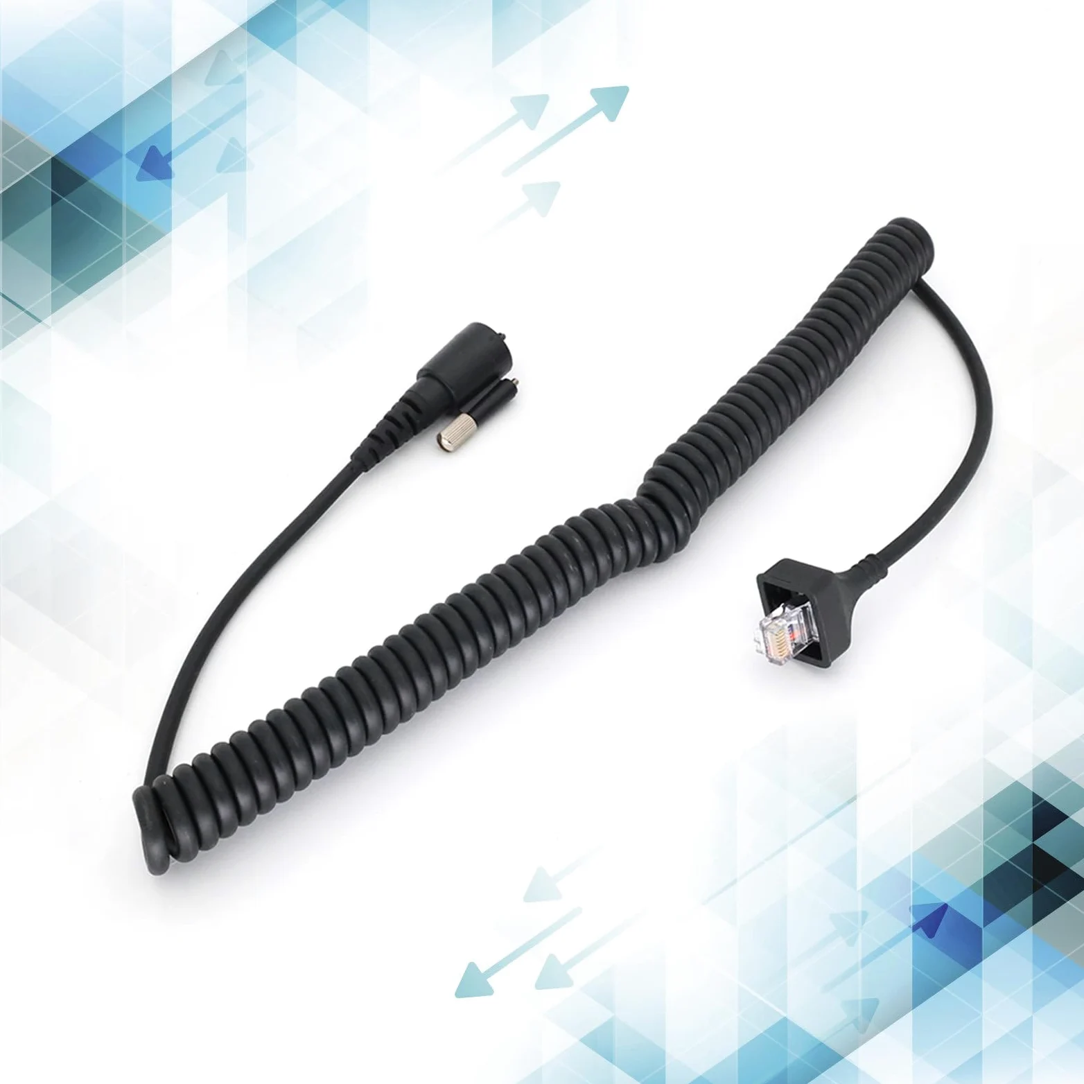 Microfono palmare a molla, microfono portatile adatto per Tk-5710-5810 Kmc-27-690 -790-890 Walkie-talkie