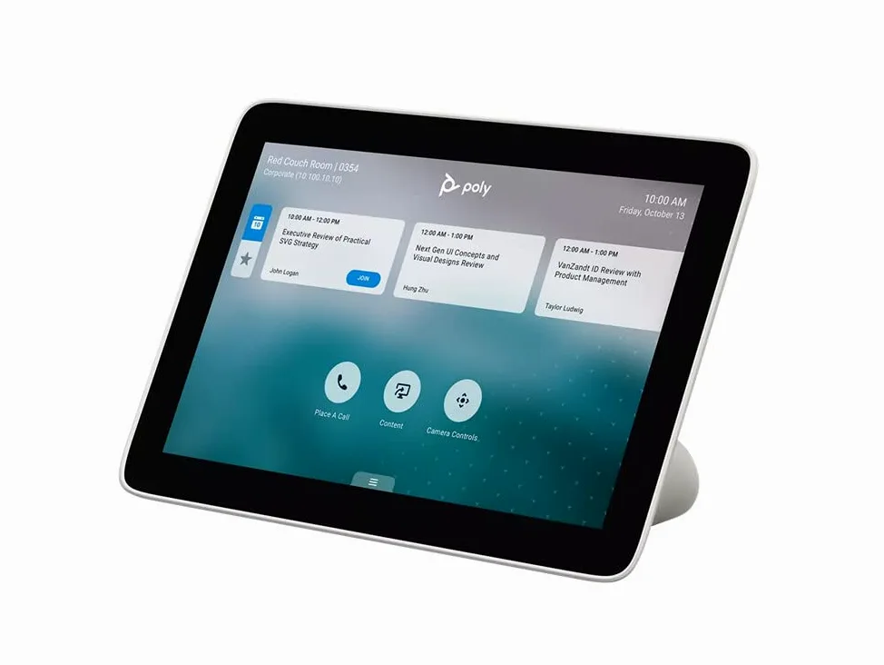 Poly HP TC8 - Touch controller - Zoom Certified, Certified for Microsoft Teams - white