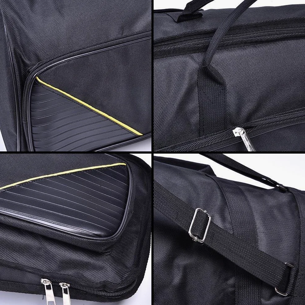 Dilwe Borsa per Trombone, Portatile Alto/Tenore, Tessuto Oxford Impermeabile, 2 Scomparti Separati, Nero