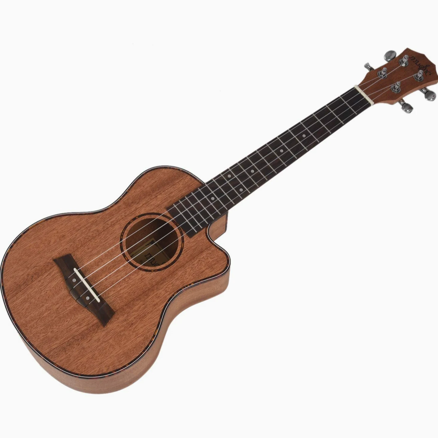 Tenore Acustico Ukulele 26 Pollici 4 Corde Chitarra Viaggio Legno Mogano Strumento Musicale