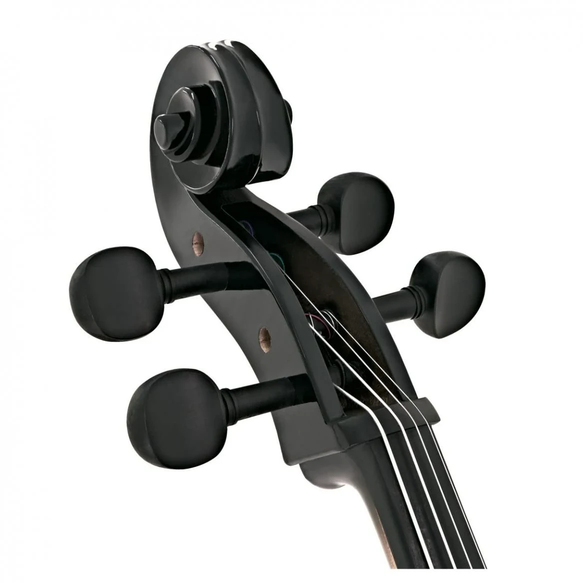 Gear4music Violoncello 4/4 con Archetto e Custodia, Nero | Tavola in abete stratificato ed fasce in tiglio per la risonanza, corde in acciaio per la chiarezza
