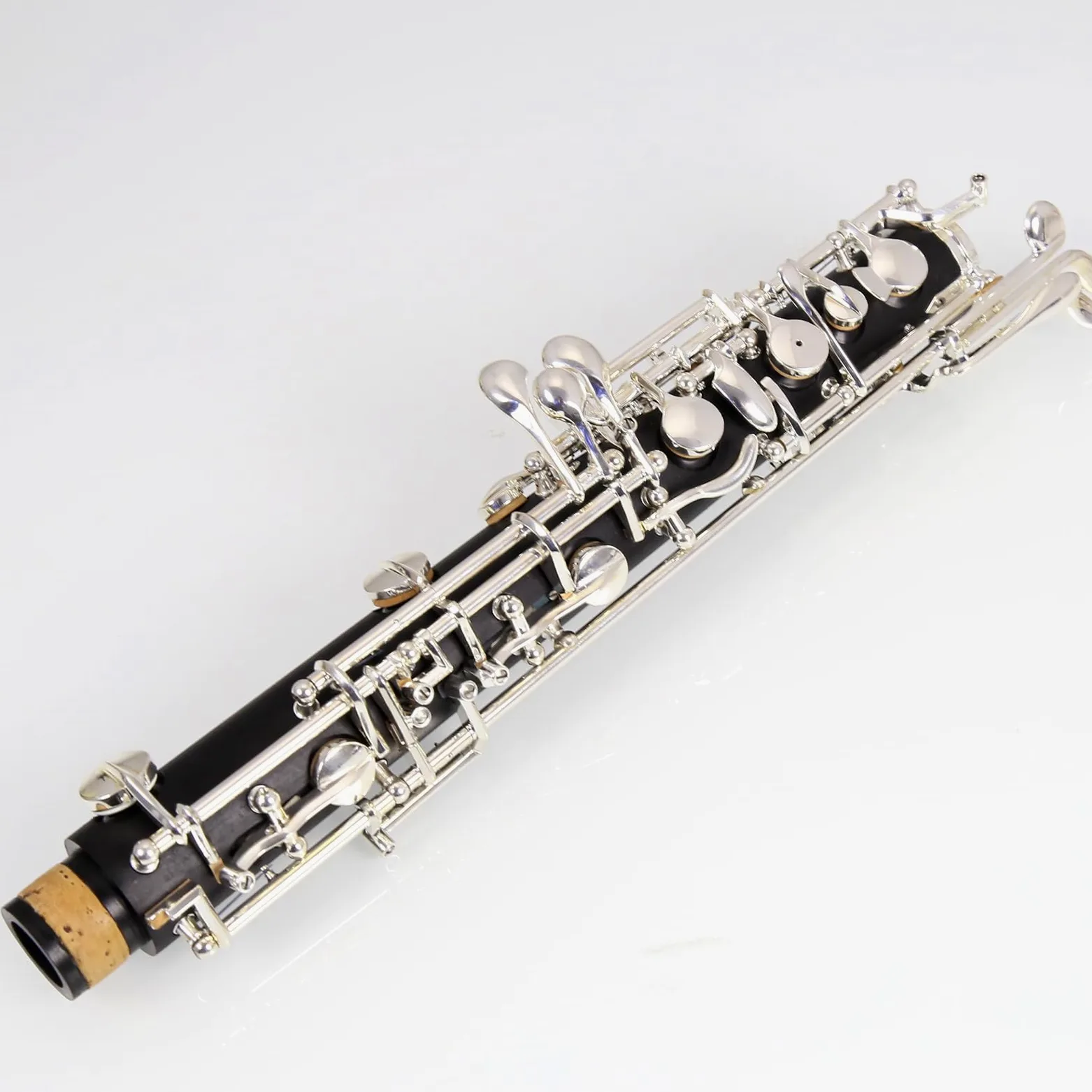 Oboe Beginner Student Level ABS Corpo placcato in argento, completamente automatico C-Ton con foglia di tubo, panno per la pulizia, bastoncini, carta assorbente, supporto per pollice, cacciavite,