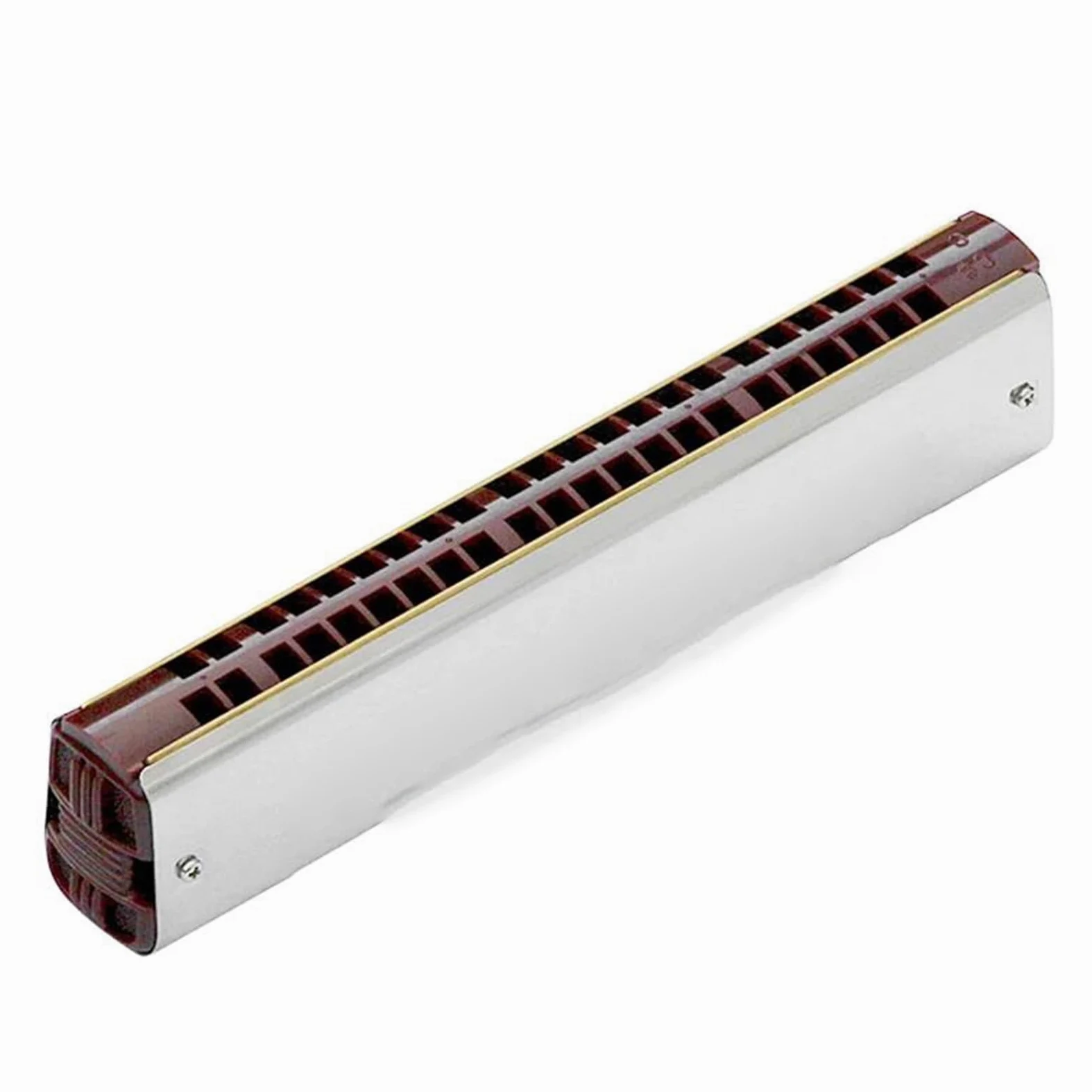 Armonica Singola Cromatica 44 Fori Arpa Chiave C Organetto A Bocca Ance In Ottone Strumento Musicale In Resina armonica a bocca professionale