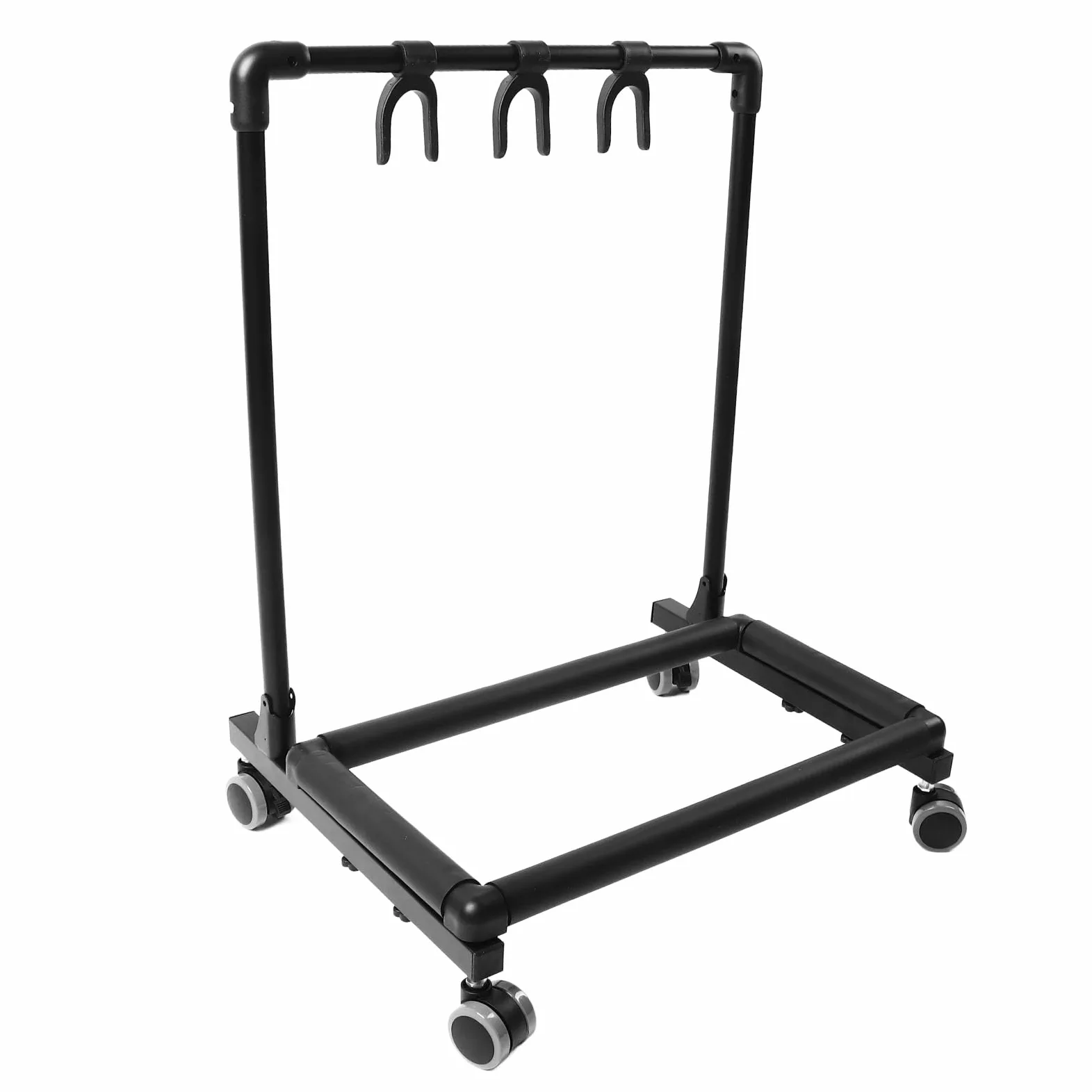 Sorandy Supporto Multi Chitarra, Supporto Espositore Resistente in Metallo Ed EVA con Ruote per Negozi, Ideale per Chitarre Acustiche Ed Elettriche (FL13W)