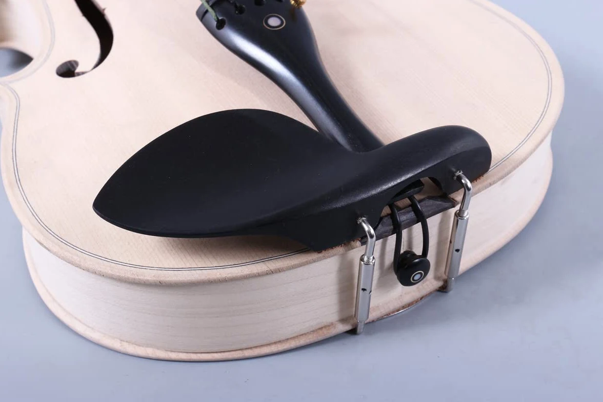 5 corde violino 4/4 Full size incompiuto Violino Bianco Ebano Raccordi Acero abete legno fai da te violino
