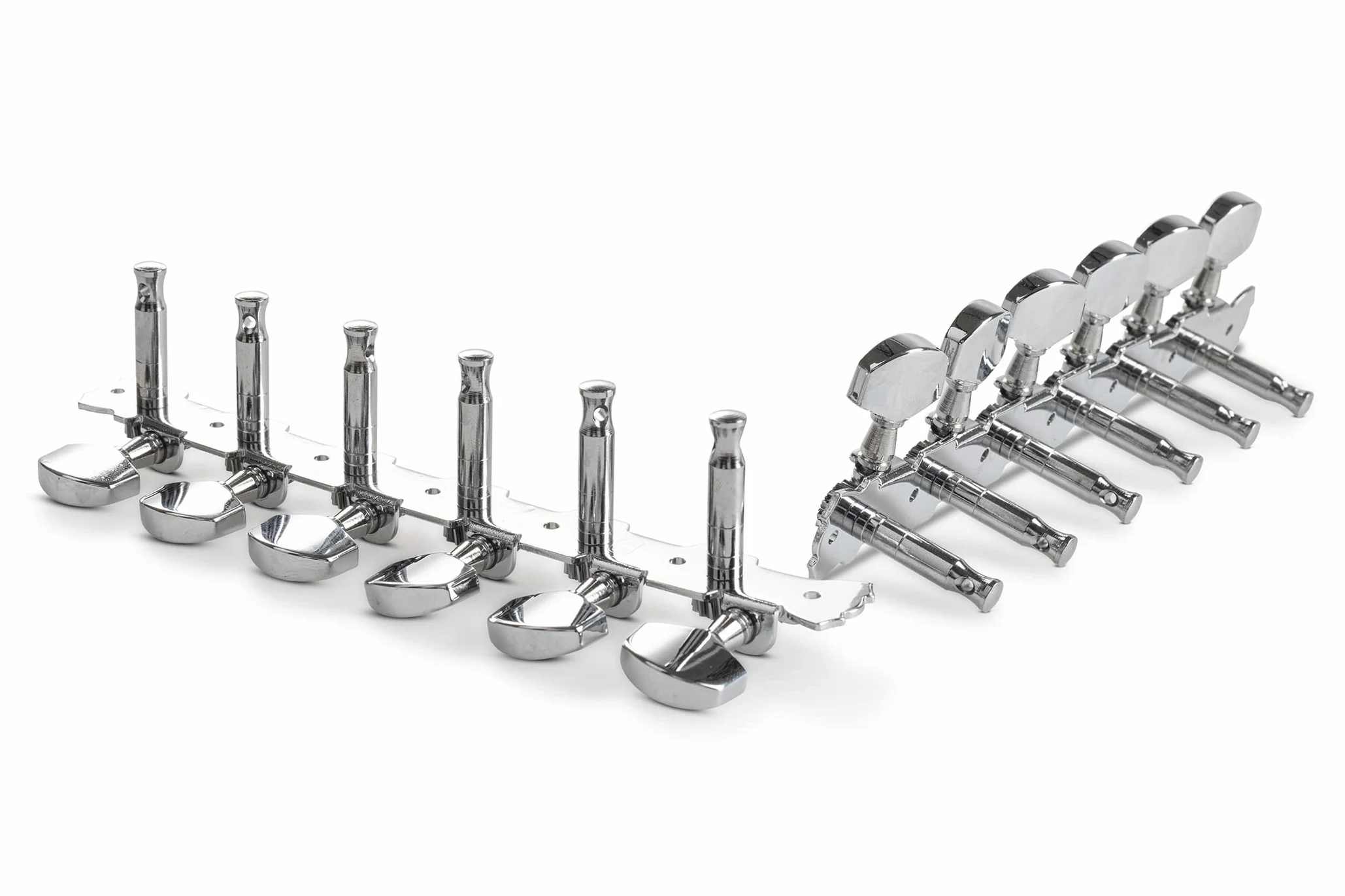 Gewa 545515 Meccanica Chitarra Acustica 12 Corde Set, Bottoni Metallici Nichelati