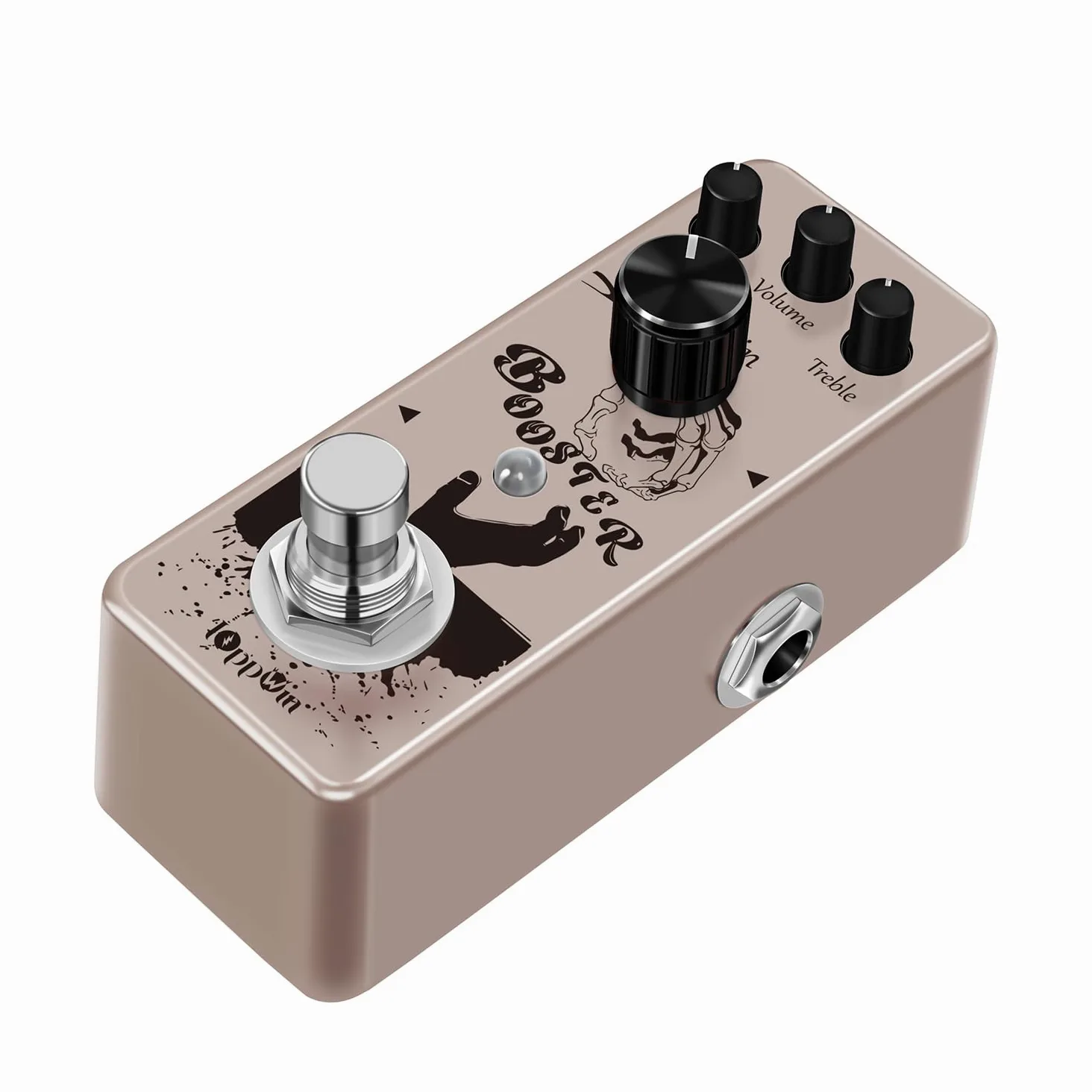 Pure Boost 20dB+ Clean Boost Pedal - ±15dB Equalizzatore a 2 bande, involucro in metallo, True Bypass per chitarra/basso