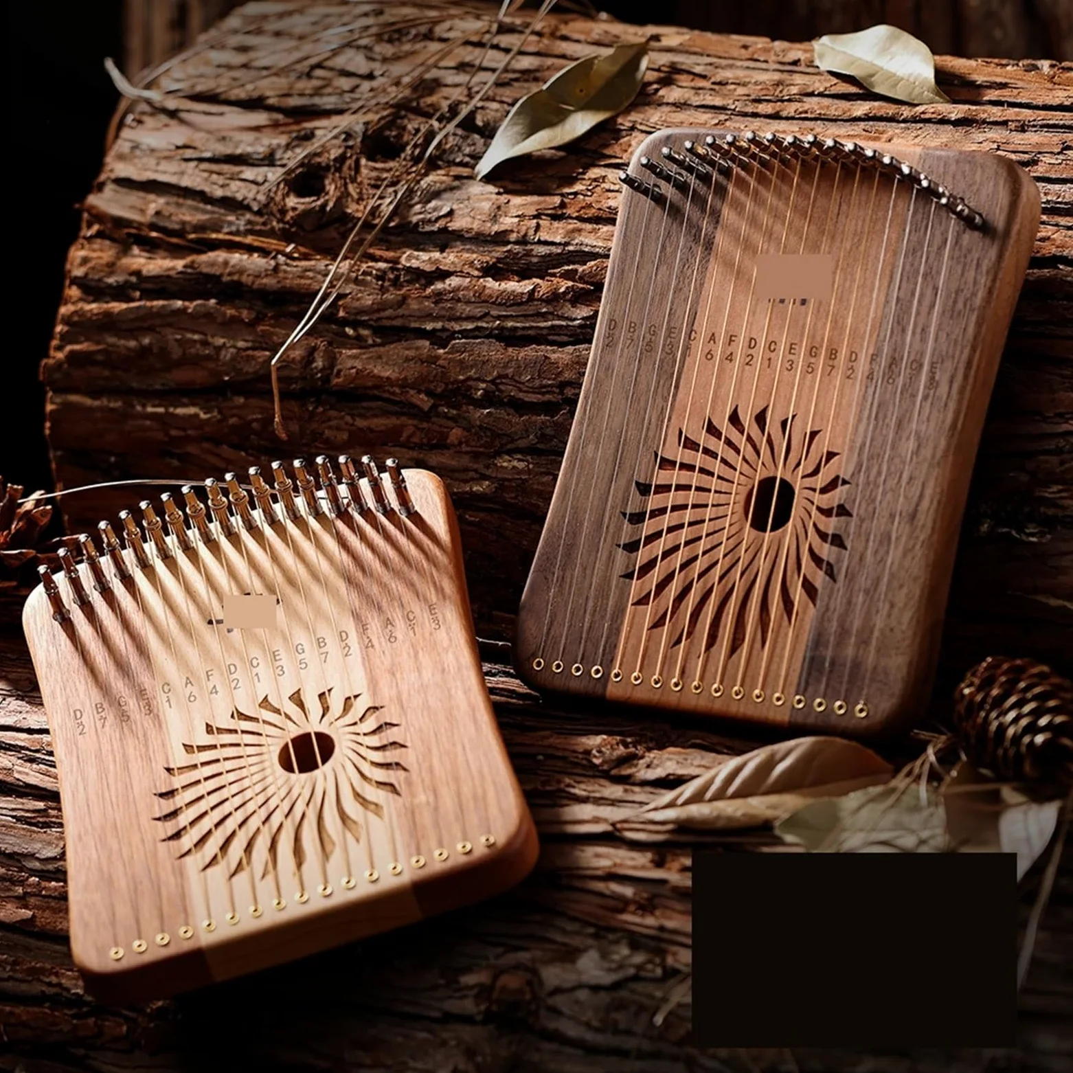 Arpa a Lira Lira 17 31 Corde Fingerplay 31 Corde Arpa Lira Arpa Portatile 17 Corde Arpa Lira Pianoforte Strumento a Tastiera Musicale(17 String Walnut)