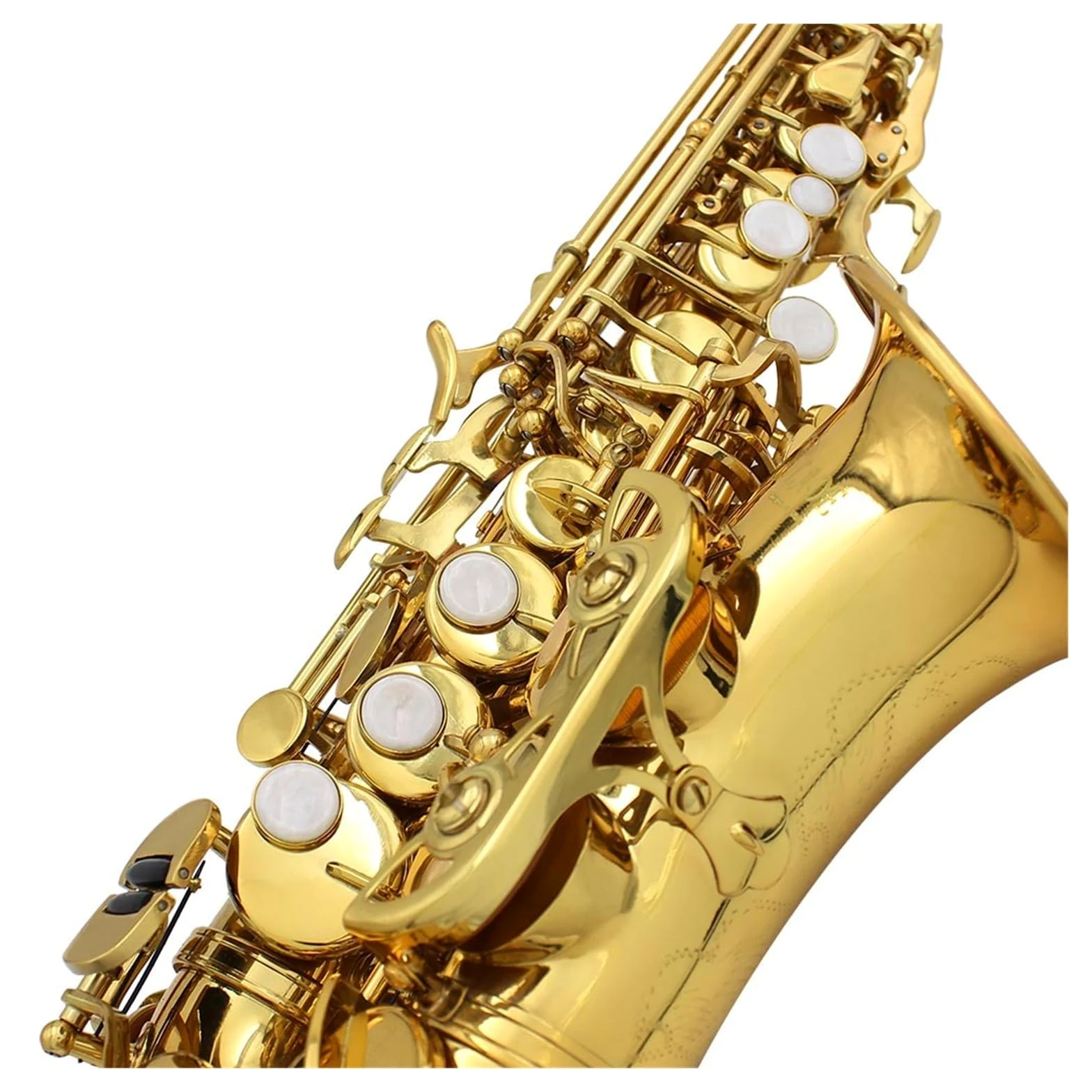 BABYCE Principianti Sassofono Sassofono Soprano Dorato B Flat Sax Soprano Strumento A Fiato Sax Parte per Studenti Principianti