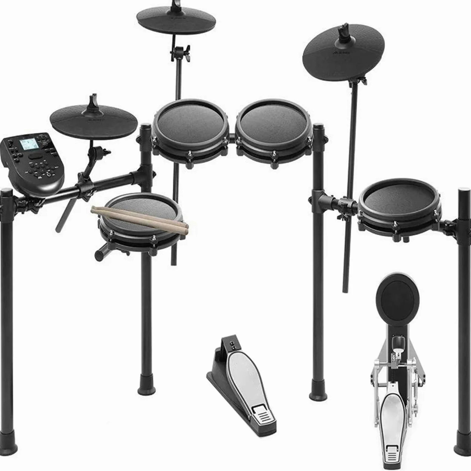 Batteria Elettronica Professionale Kit Batteria Elettronica Kit Batteria Elettronica Da Otto Pezzi Interamente Mesh Con Pedale E Bacchetta