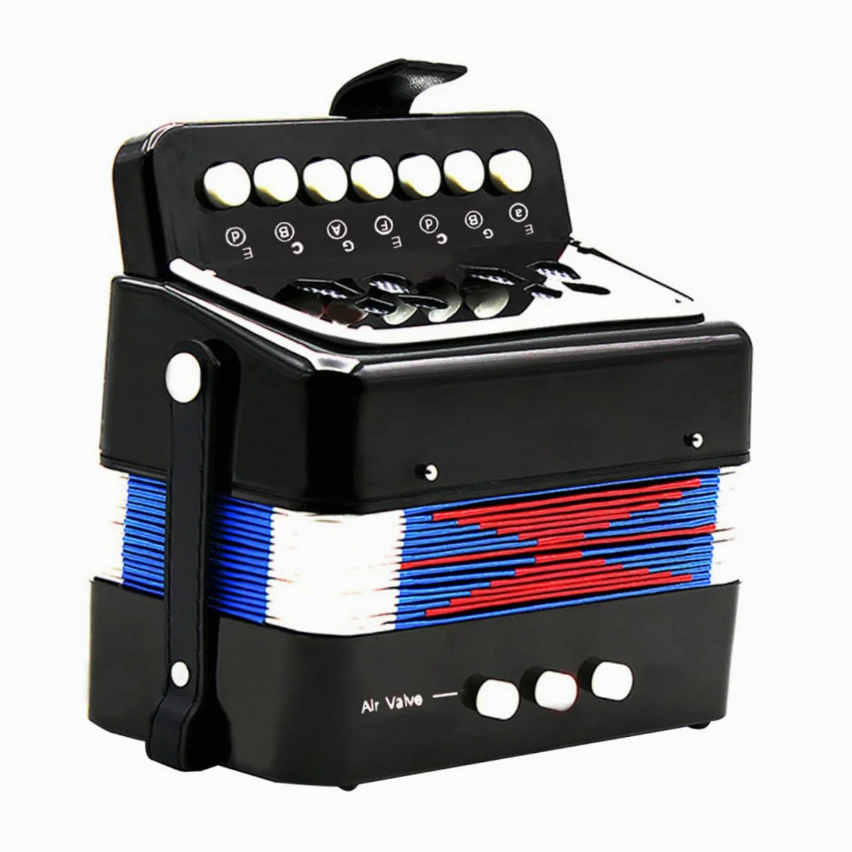 Organetto da Pratica in ABS Nero, Strumento Musicale per Ragazzo Ragazza | Organetto Strumento Musicale Introduttivo, Accessorio, Aiuta Coordinazione Occhio-Mano