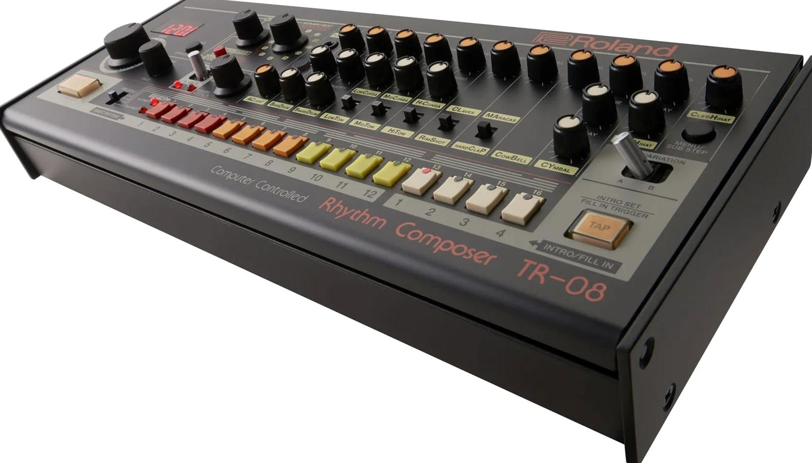 Roland TR-08 Rhythm Composer Drum Machine - Una replica ultra-compatta della leggendaria drum machine TR-808